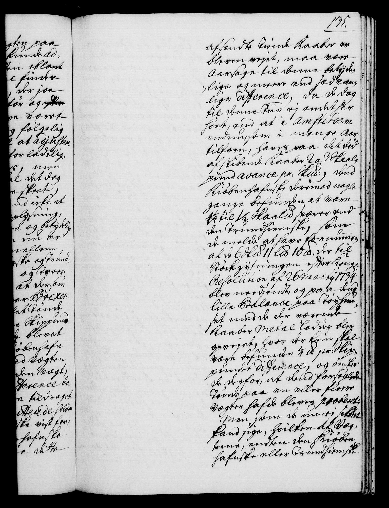 Rentekammeret, Kammerkanselliet, RA/EA-3111/G/Gh/Gha/L0019: Norsk ekstraktmemorialprotokoll (merket RK 53.64), 1736-1737, p. 135