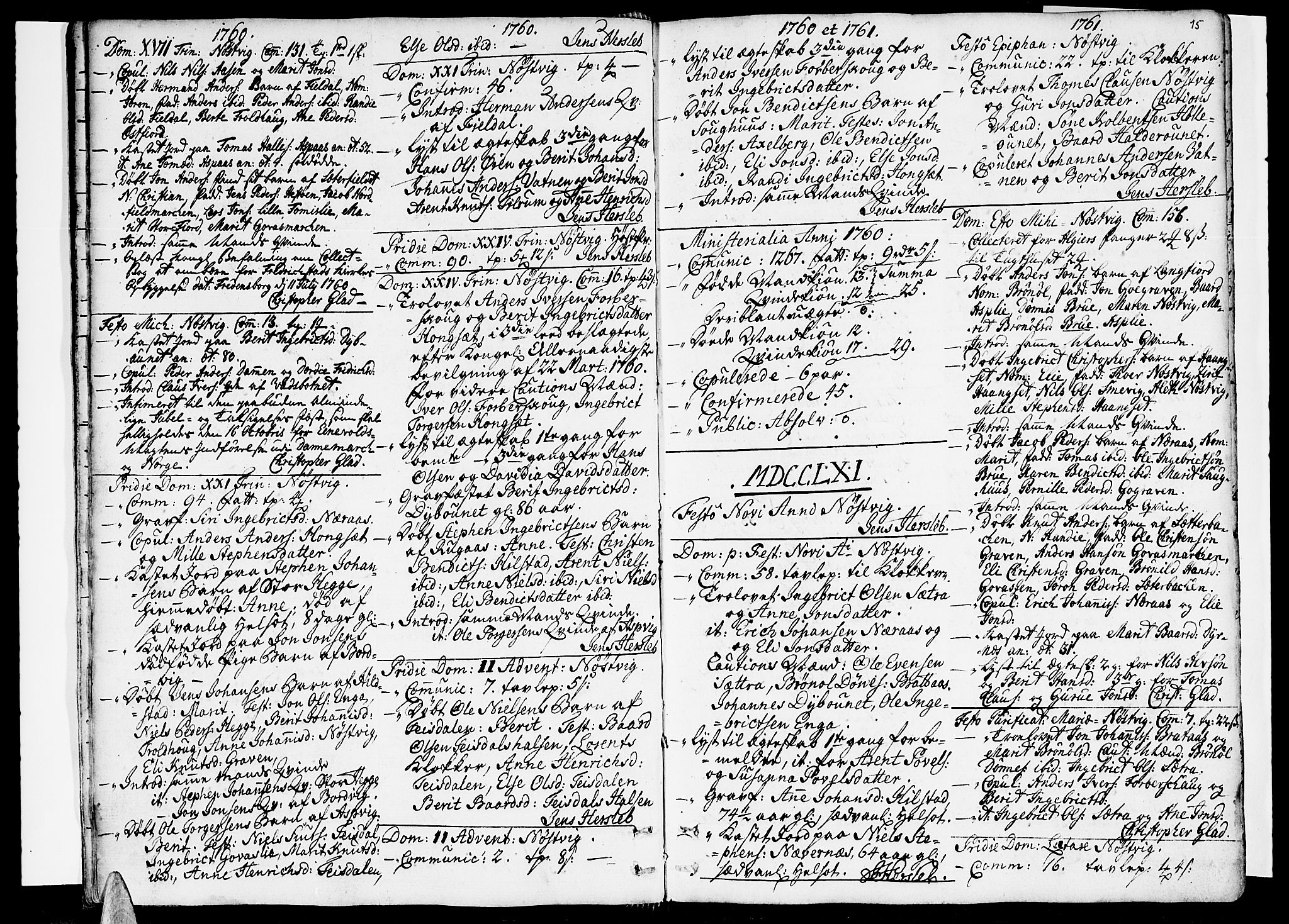 Ministerialprotokoller, klokkerbøker og fødselsregistre - Nordland, SAT/A-1459/814/L0222: Parish register (official) no. 814A03, 1752-1819, p. 15
