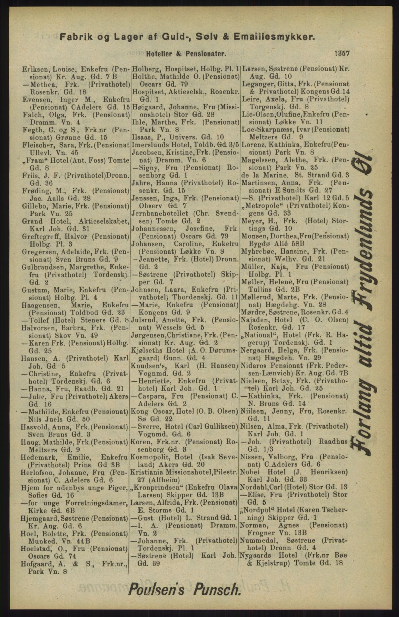 Kristiania/Oslo adressebok, PUBL/-, 1904, p. 1357