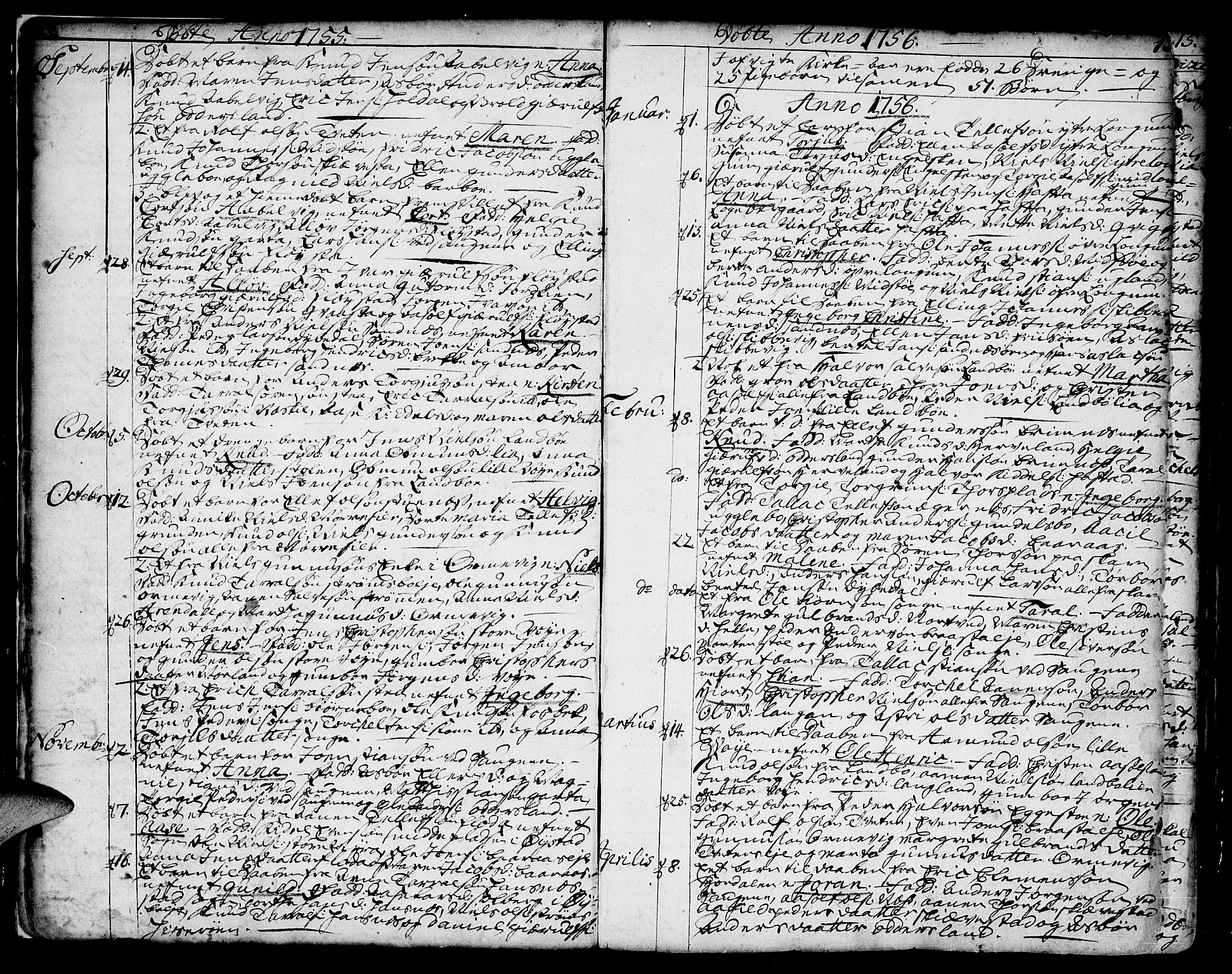 Austre Moland sokneprestkontor, AV/SAK-1111-0001/F/Fa/Faa/L0002: Parish register (official) no. A 2, 1747-1808, p. 12-13