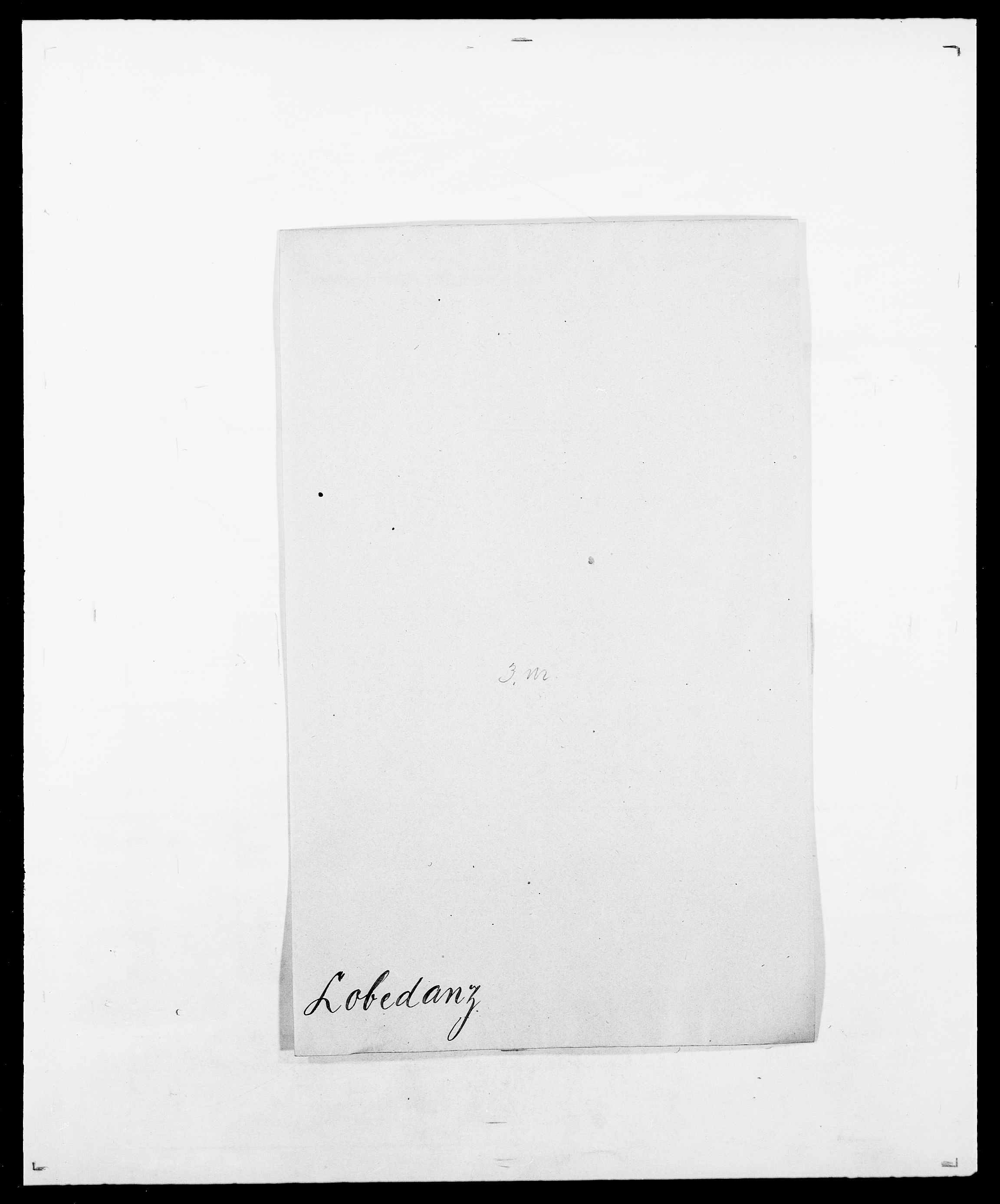 Delgobe, Charles Antoine - samling, SAO/PAO-0038/D/Da/L0024: Lobech - Lærum, p. 3