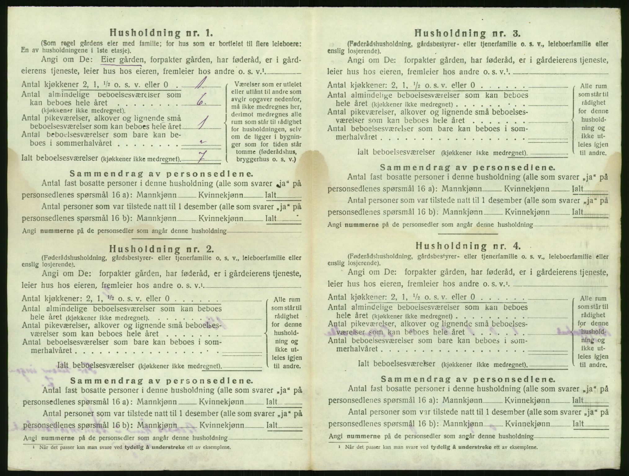SAK, 1920 census for Tromøy, 1920, p. 38