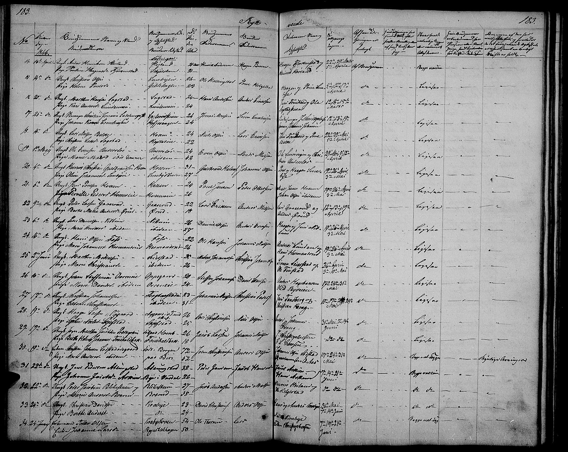 Østre Toten prestekontor, SAH/PREST-104/H/Ha/Hab/L0002: Parish register (copy) no. 2, 1840-1847, p. 183