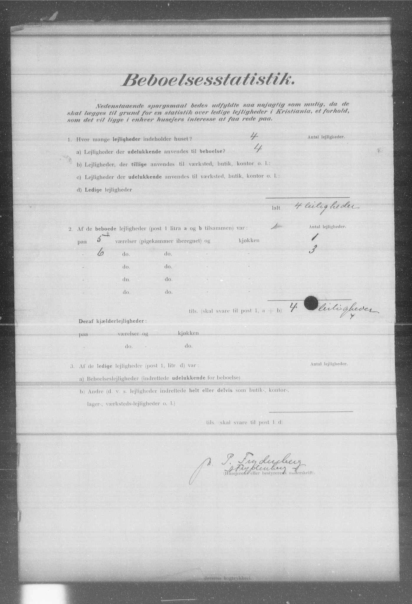 OBA, Municipal Census 1902 for Kristiania, 1902, p. 8009