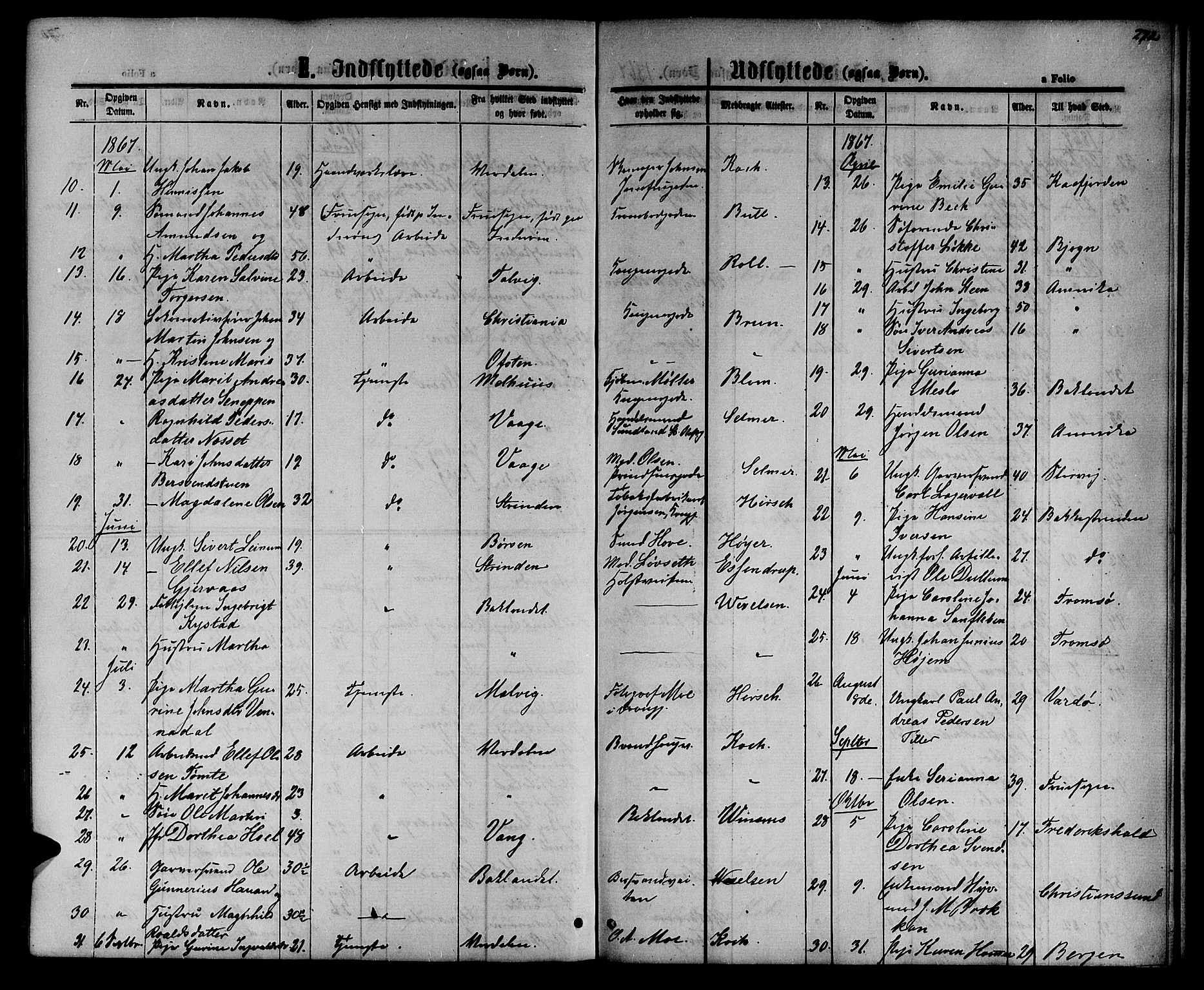 Ministerialprotokoller, klokkerbøker og fødselsregistre - Sør-Trøndelag, SAT/A-1456/601/L0087: Parish register (copy) no. 601C05, 1864-1881, p. 272