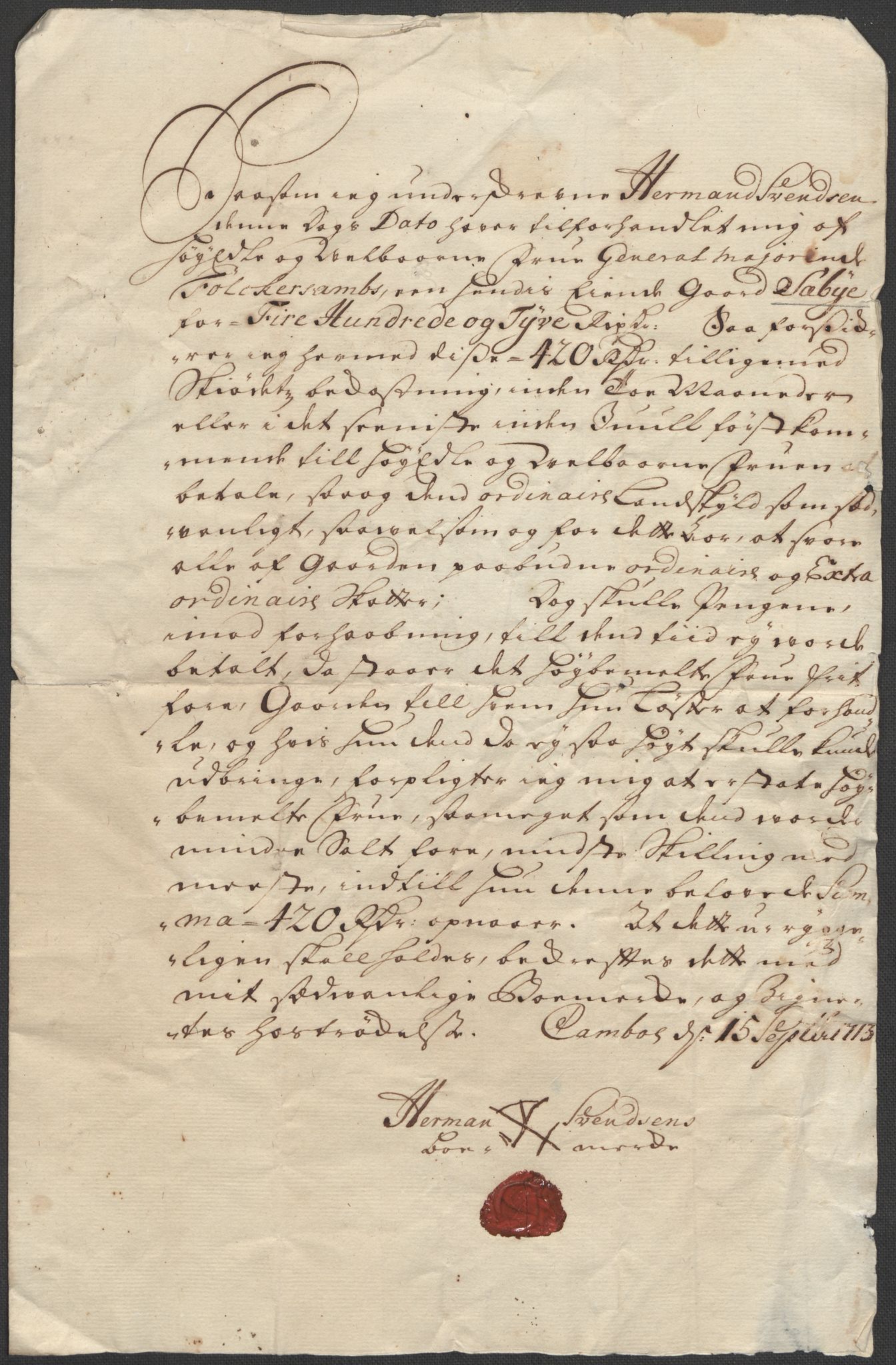 Riksarkivets diplomsamling, RA/EA-5965/F12/L0007: Pk. 8 (I), 1604-1719, p. 61