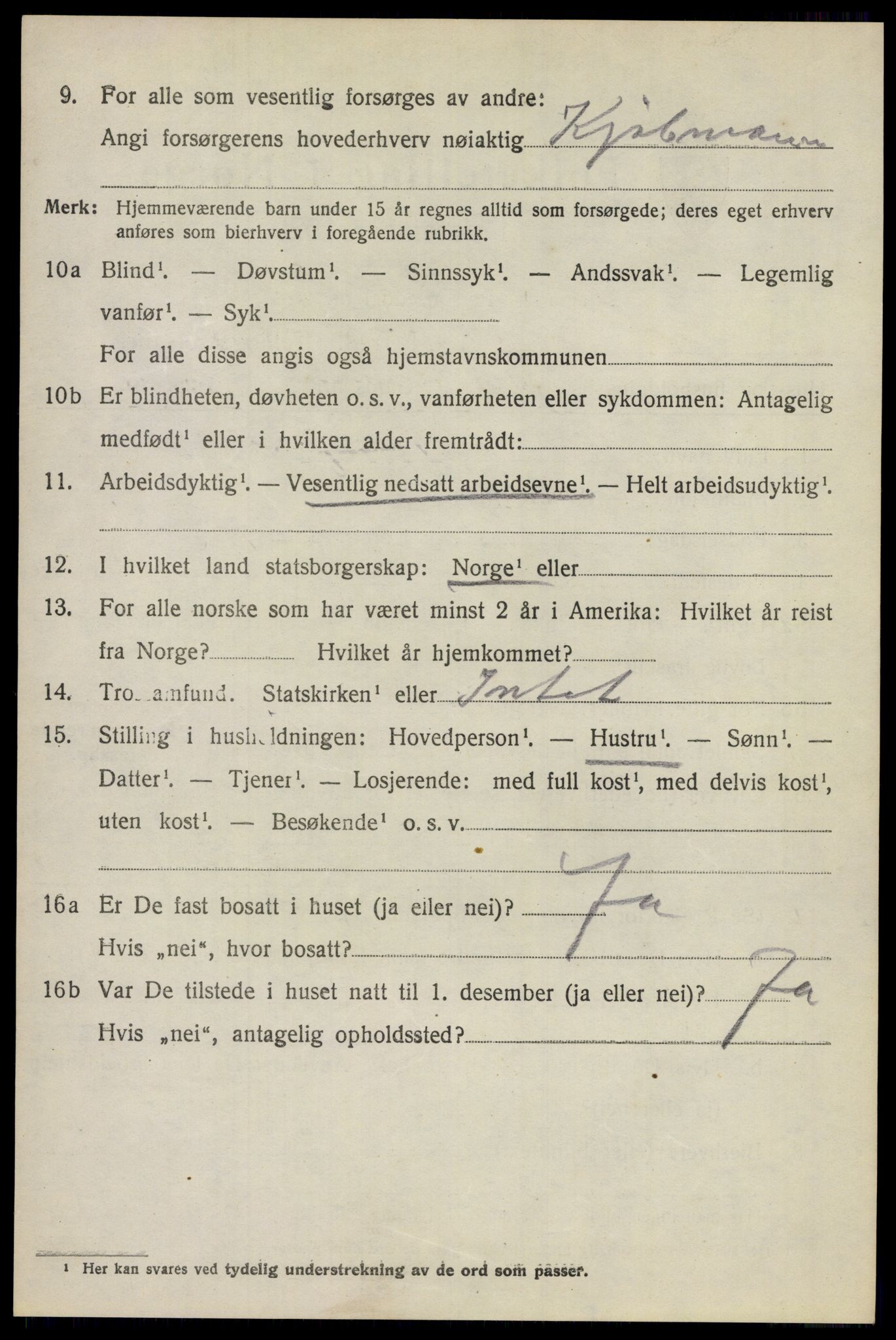 SAO, 1920 census for Lillestrøm, 1920, p. 3061