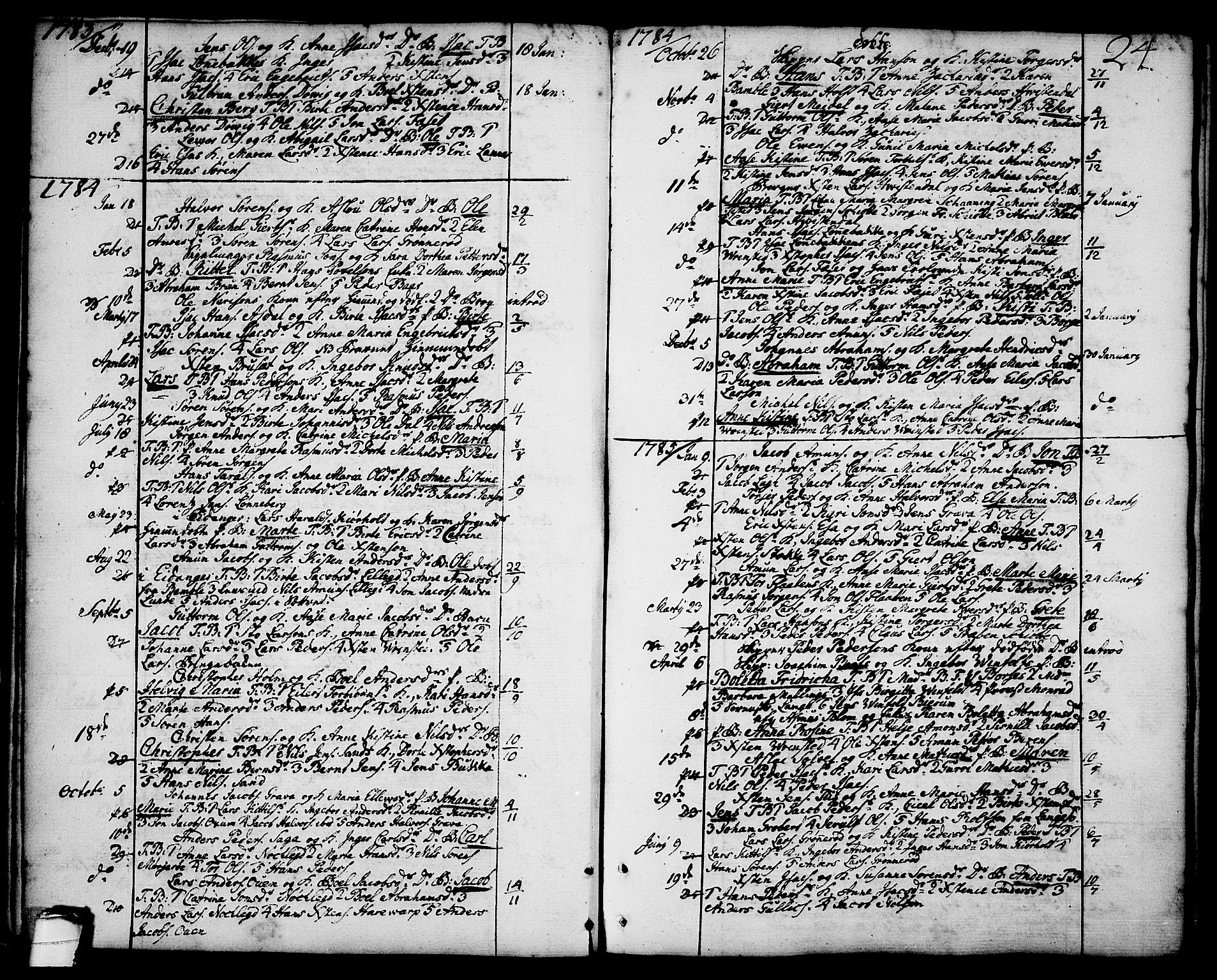 Brevik kirkebøker, SAKO/A-255/F/Fa/L0003: Parish register (official) no. 3, 1764-1814, p. 24