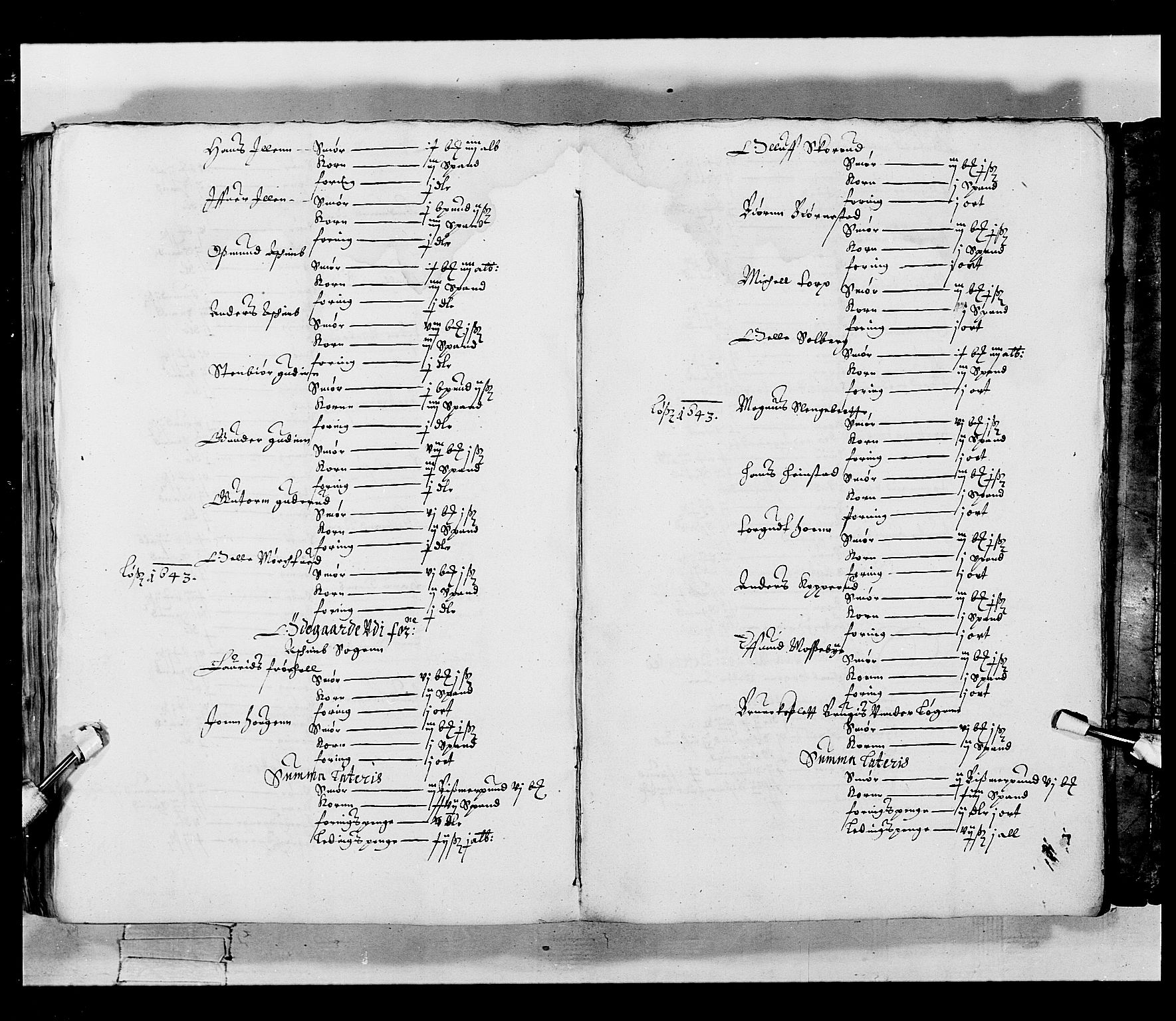 Stattholderembetet 1572-1771, AV/RA-EA-2870/Ek/L0019/0001: Jordebøker 1633-1658 / Jordebøker for Akershus len, 1642, p. 240