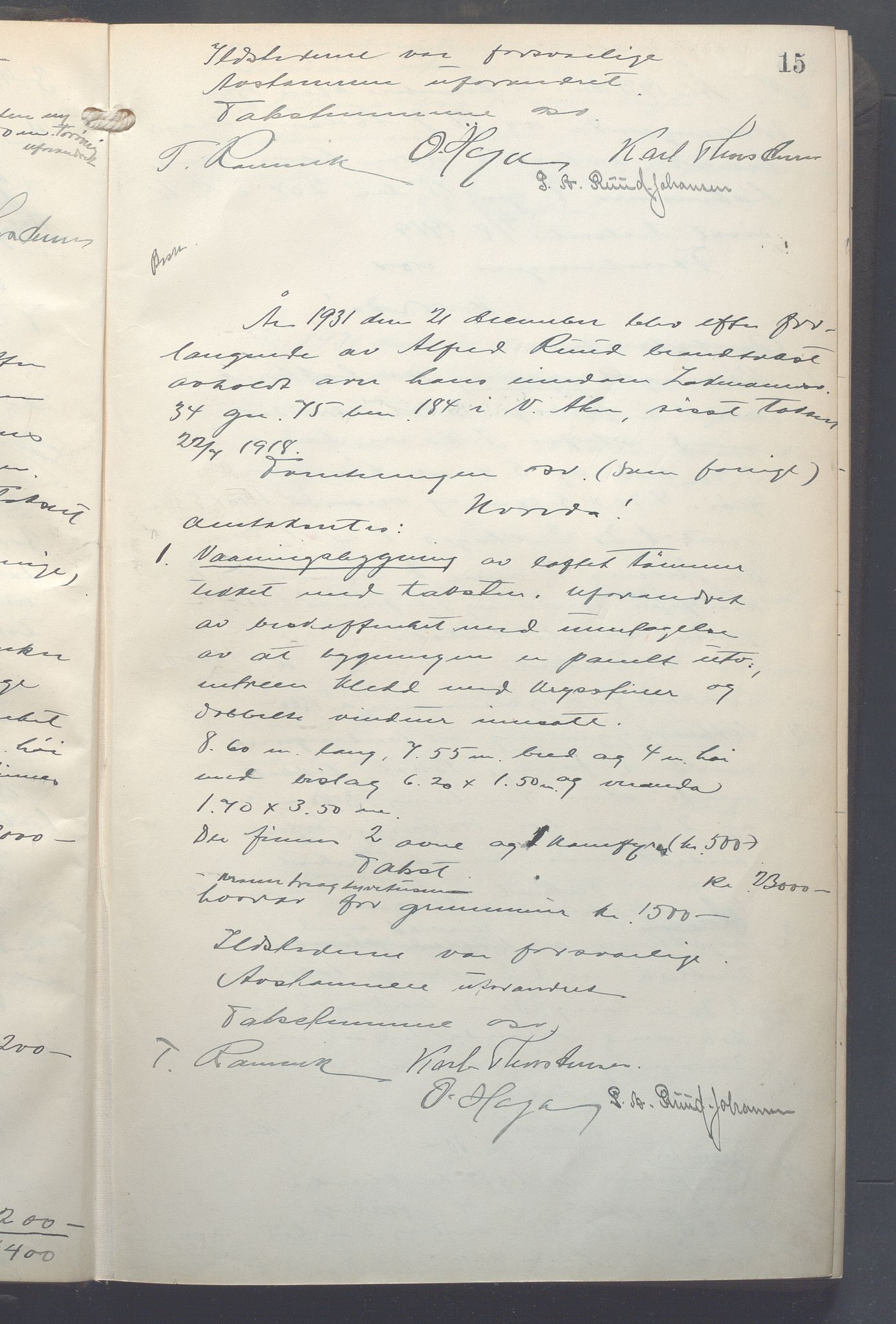 Lensmennene i Aker, OBA/A-10133/F/Fa/L0025: Branntakstprotokoll, 1931-1935, p. 15