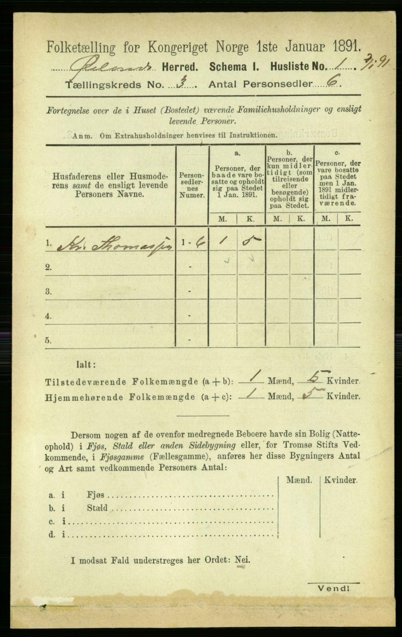 RA, 1891 census for 1621 Ørland, 1891, p. 925