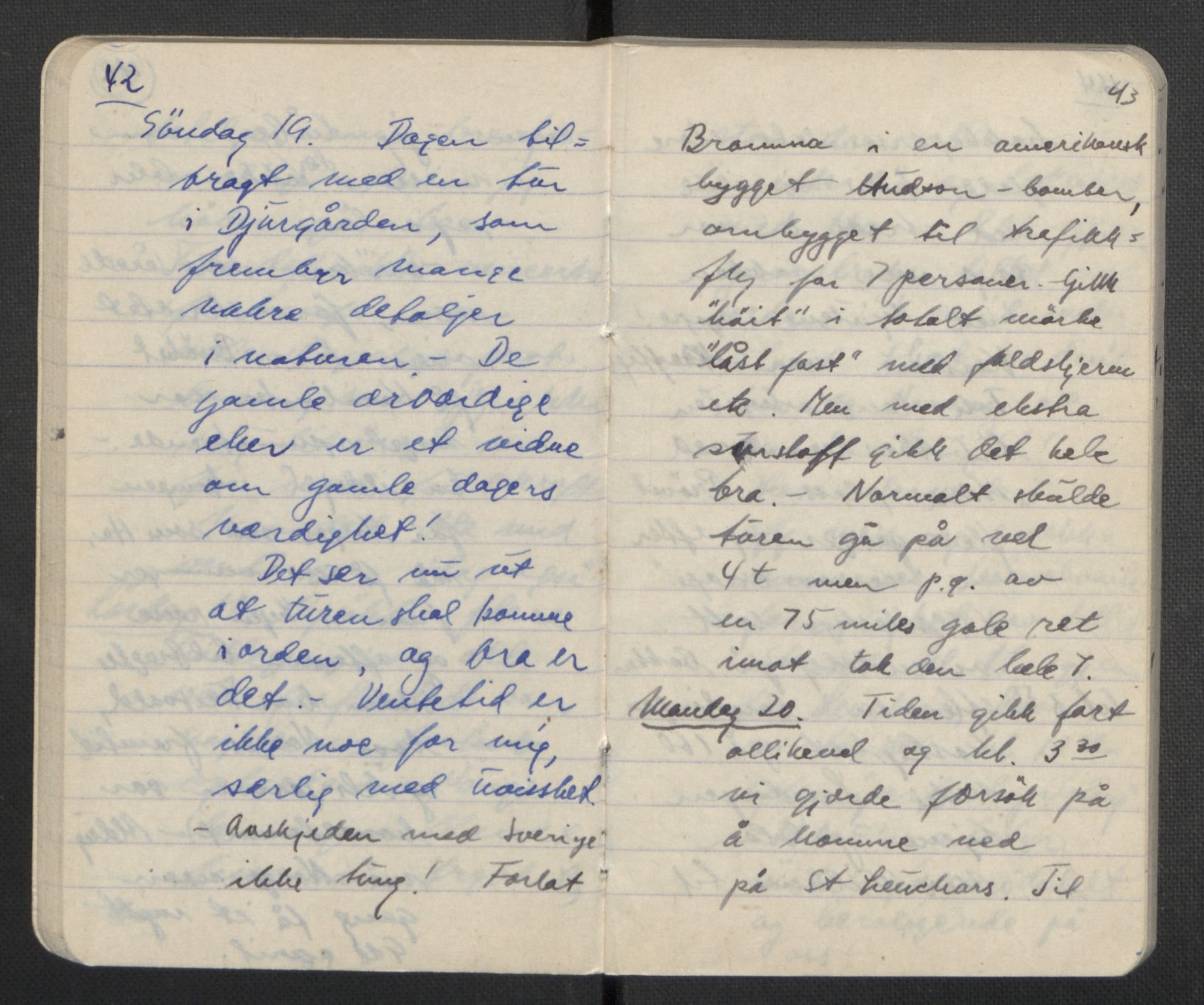 Tronstad, Leif, AV/RA-PA-0354/F/L0001: Dagbøker, 1941-1945, p. 25