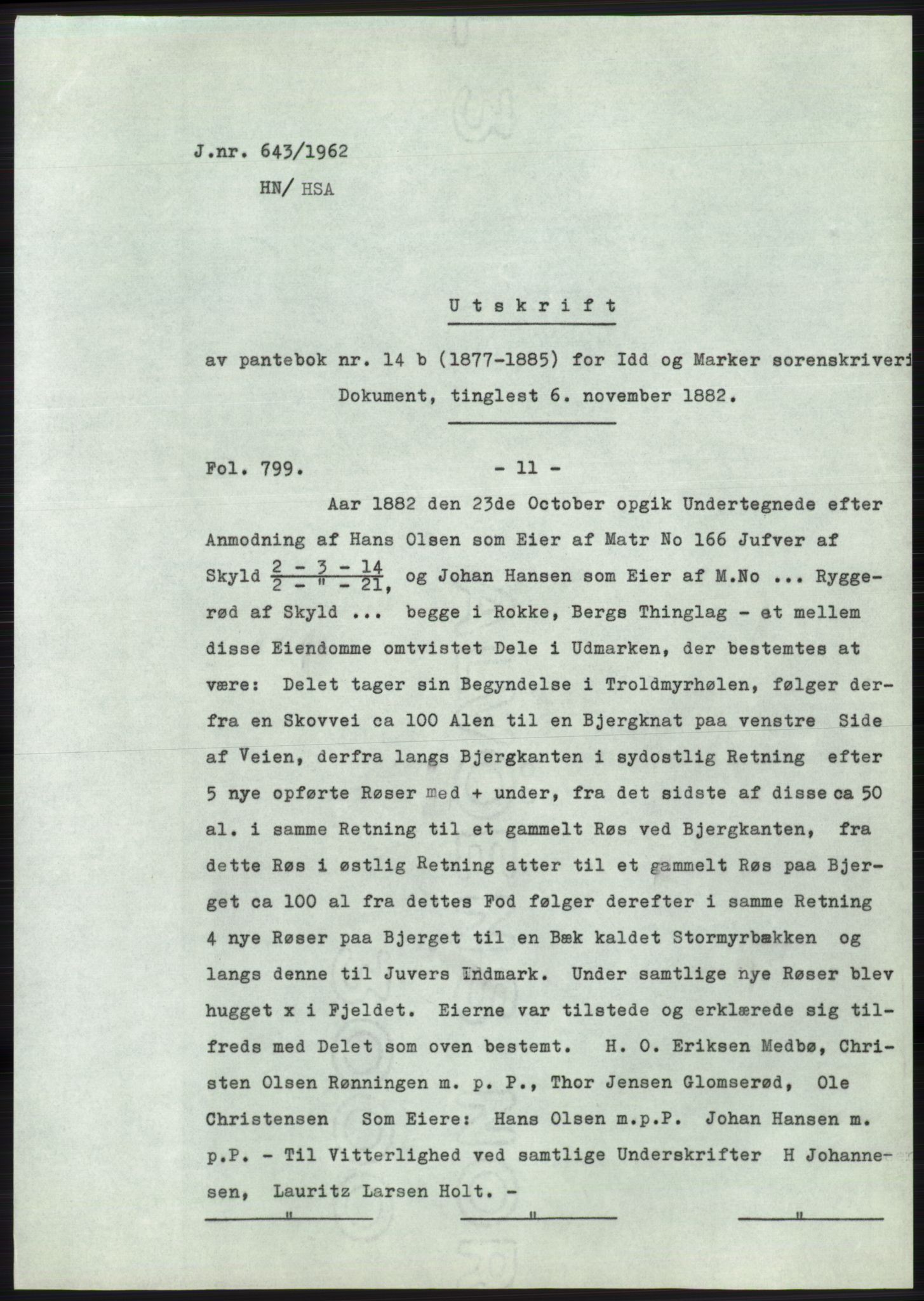 Statsarkivet i Oslo, SAO/A-10621/Z/Zd/L0015: Avskrifter, j.nr 2-699/1962, 1962, p. 344