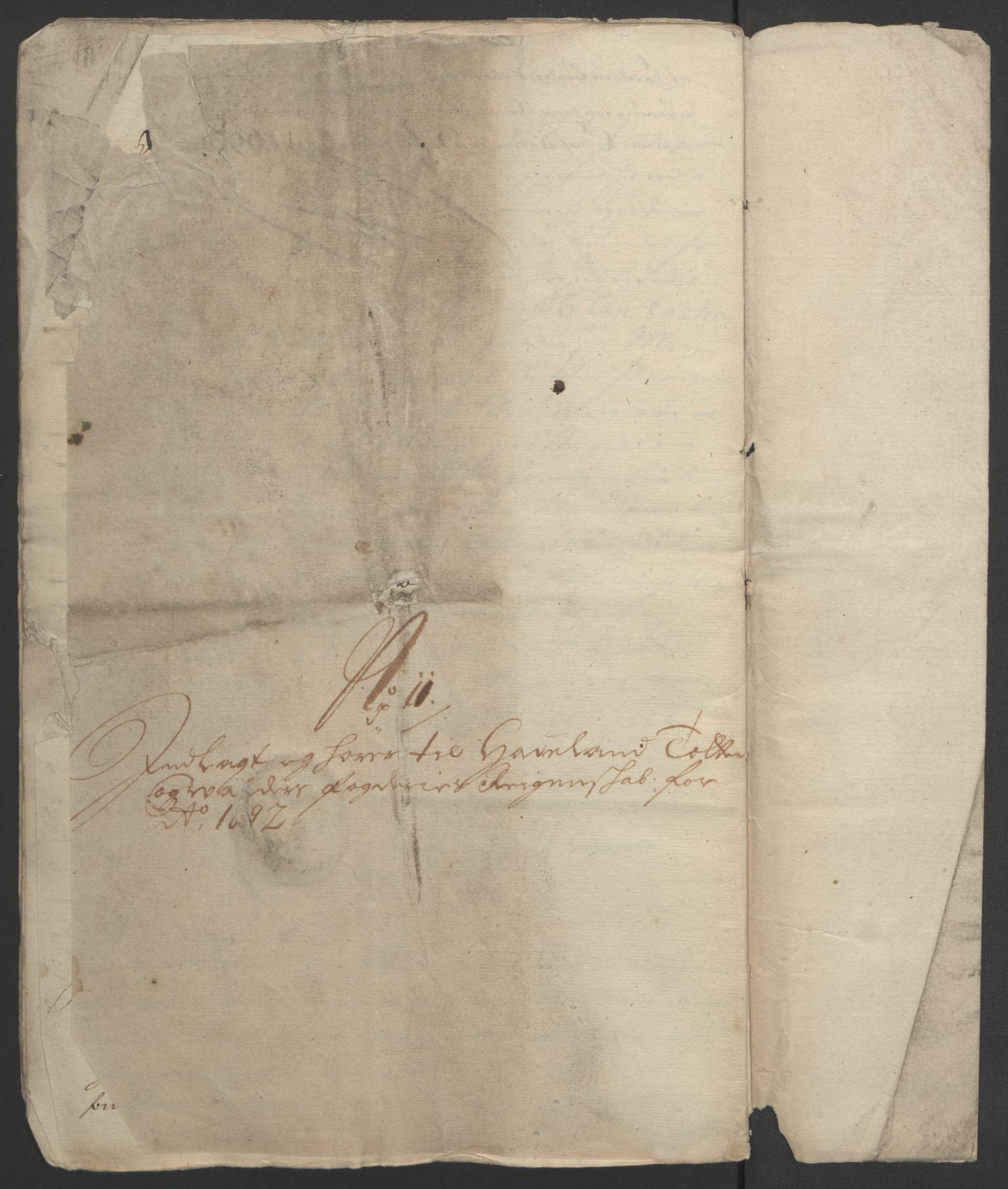 Rentekammeret inntil 1814, Reviderte regnskaper, Fogderegnskap, RA/EA-4092/R18/L1291: Fogderegnskap Hadeland, Toten og Valdres, 1692, p. 242