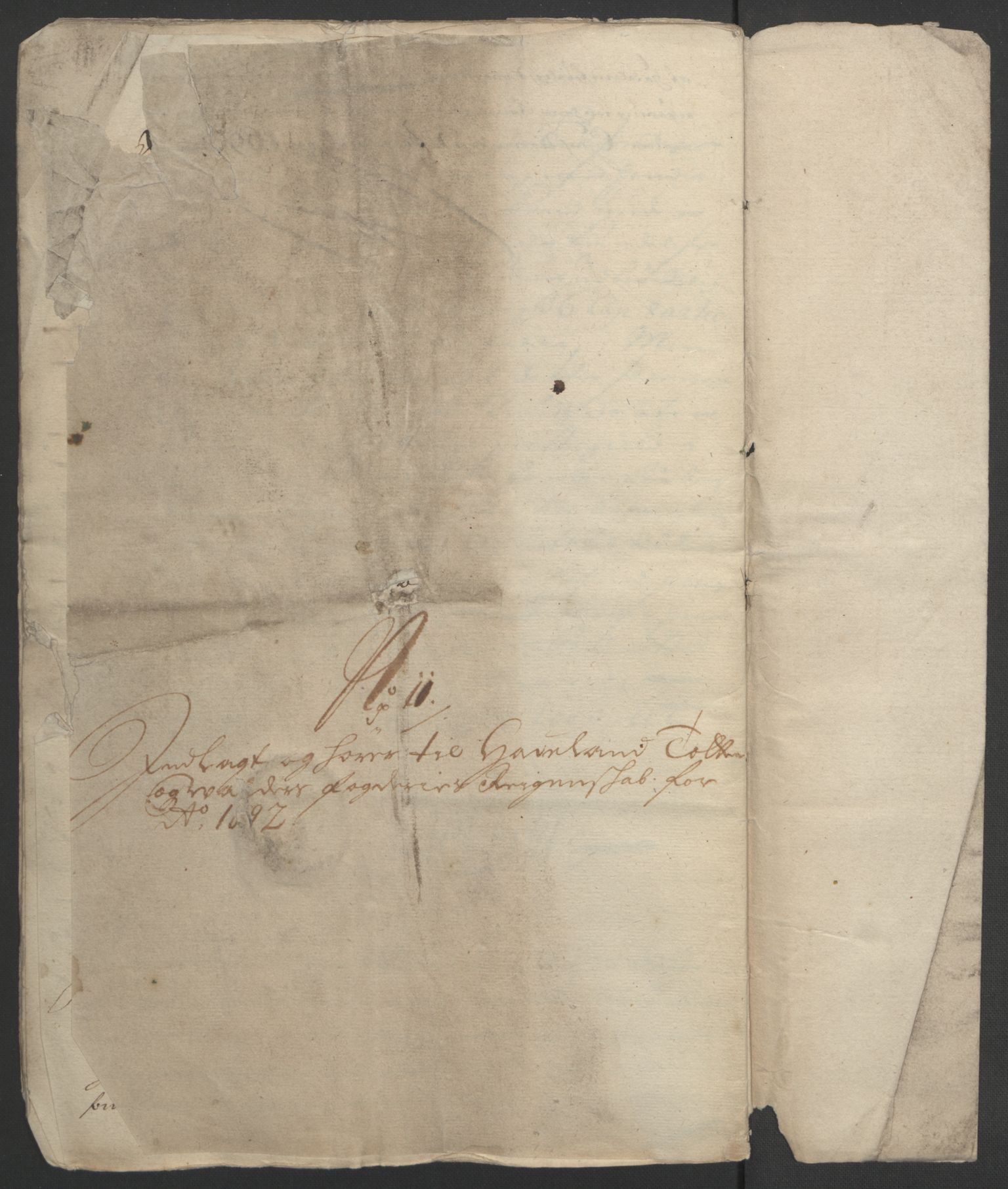 Rentekammeret inntil 1814, Reviderte regnskaper, Fogderegnskap, AV/RA-EA-4092/R18/L1291: Fogderegnskap Hadeland, Toten og Valdres, 1692, p. 242