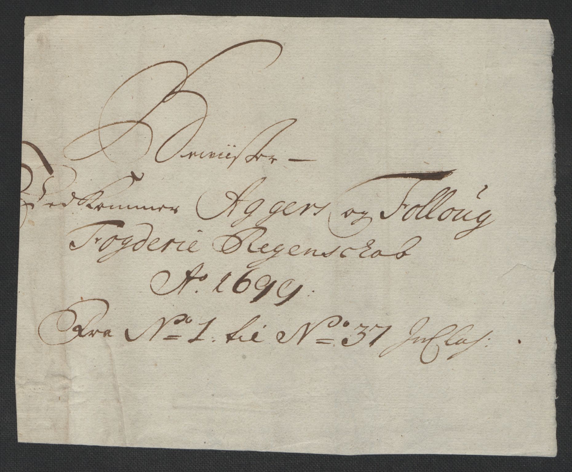 Rentekammeret inntil 1814, Reviderte regnskaper, Fogderegnskap, AV/RA-EA-4092/R10/L0442: Fogderegnskap Aker og Follo, 1699, p. 20