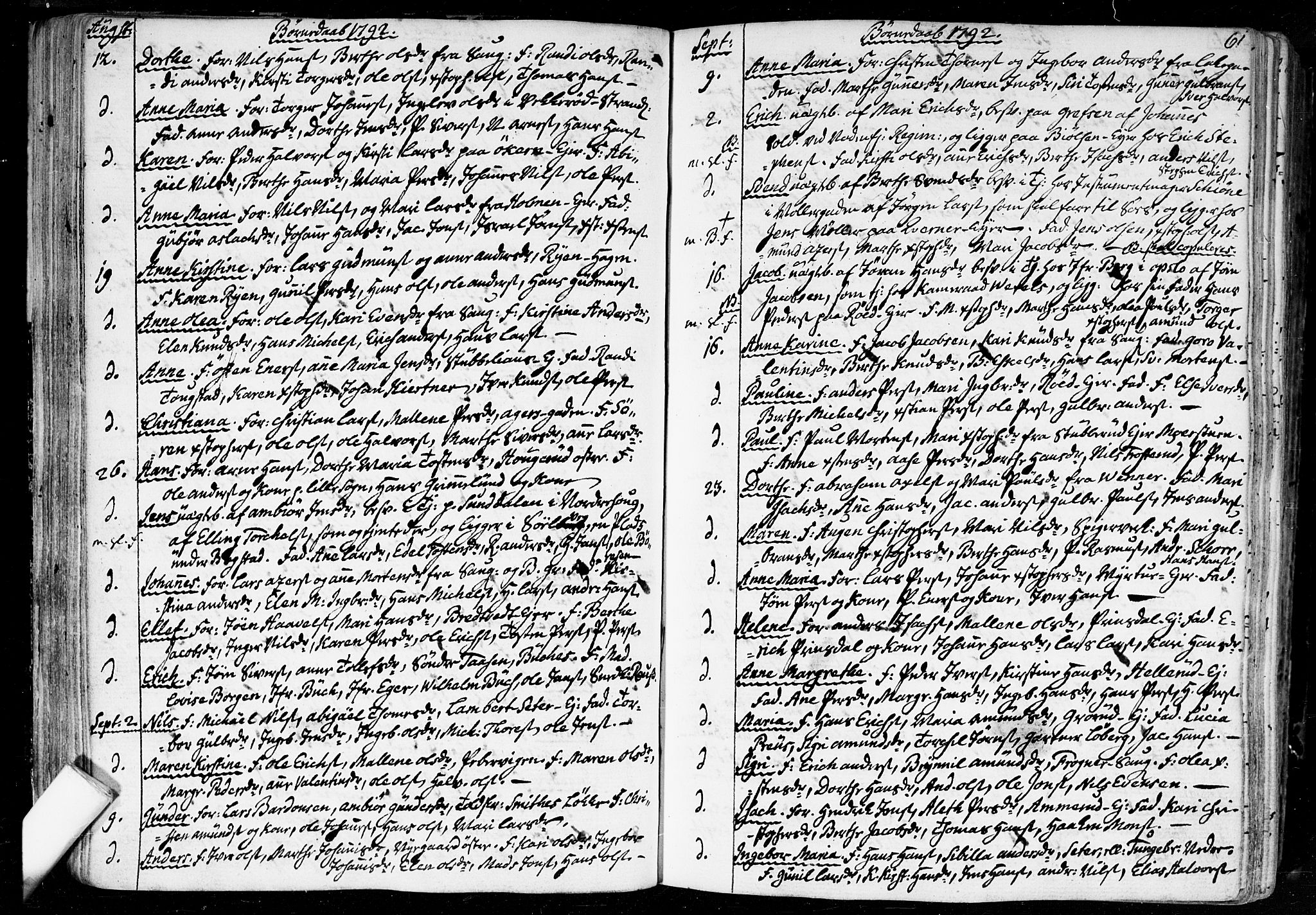 Aker prestekontor kirkebøker, SAO/A-10861/F/L0010: Parish register (official) no. 10, 1786-1809, p. 61