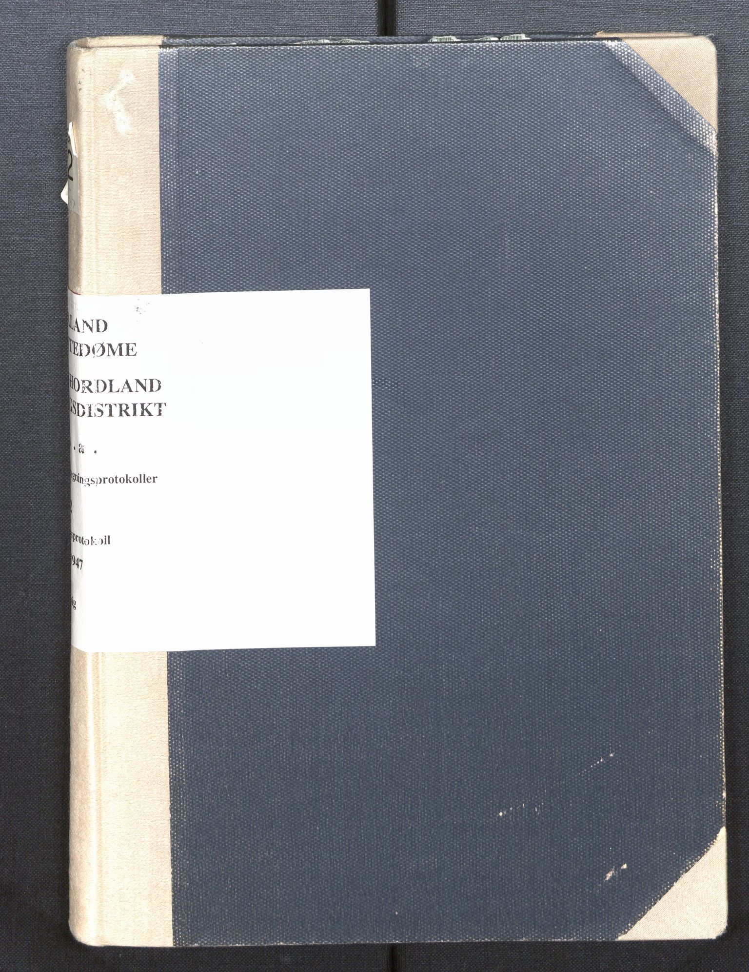 Hordaland jordskiftedøme - VII Indre Sunnhordland jordskiftedistrikt, AV/SAB-A-7401/A/Aa/L0022: Forhandlingsprotokoll, 1945-1947