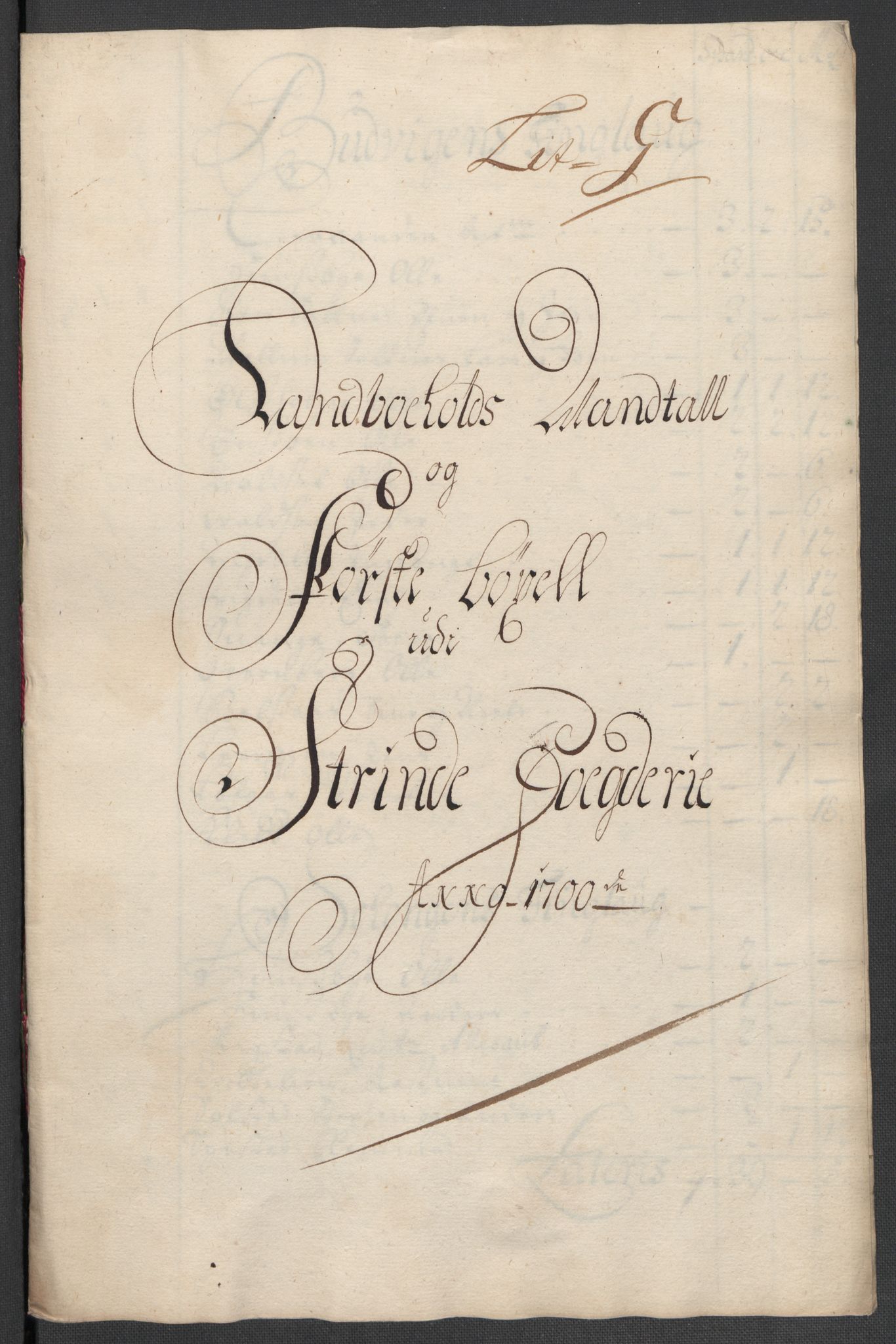 Rentekammeret inntil 1814, Reviderte regnskaper, Fogderegnskap, RA/EA-4092/R61/L4107: Fogderegnskap Strinda og Selbu, 1698-1700, p. 376