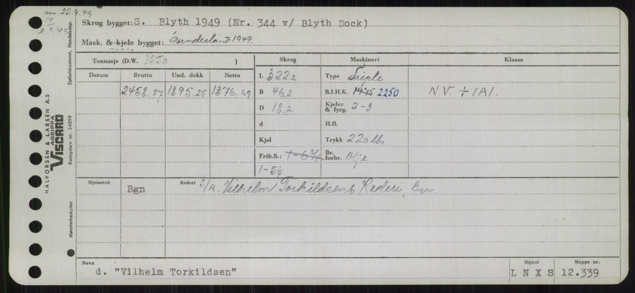 Sjøfartsdirektoratet med forløpere, Skipsmålingen, RA/S-1627/H/Hb/L0005: Fartøy, T-Å, p. 327