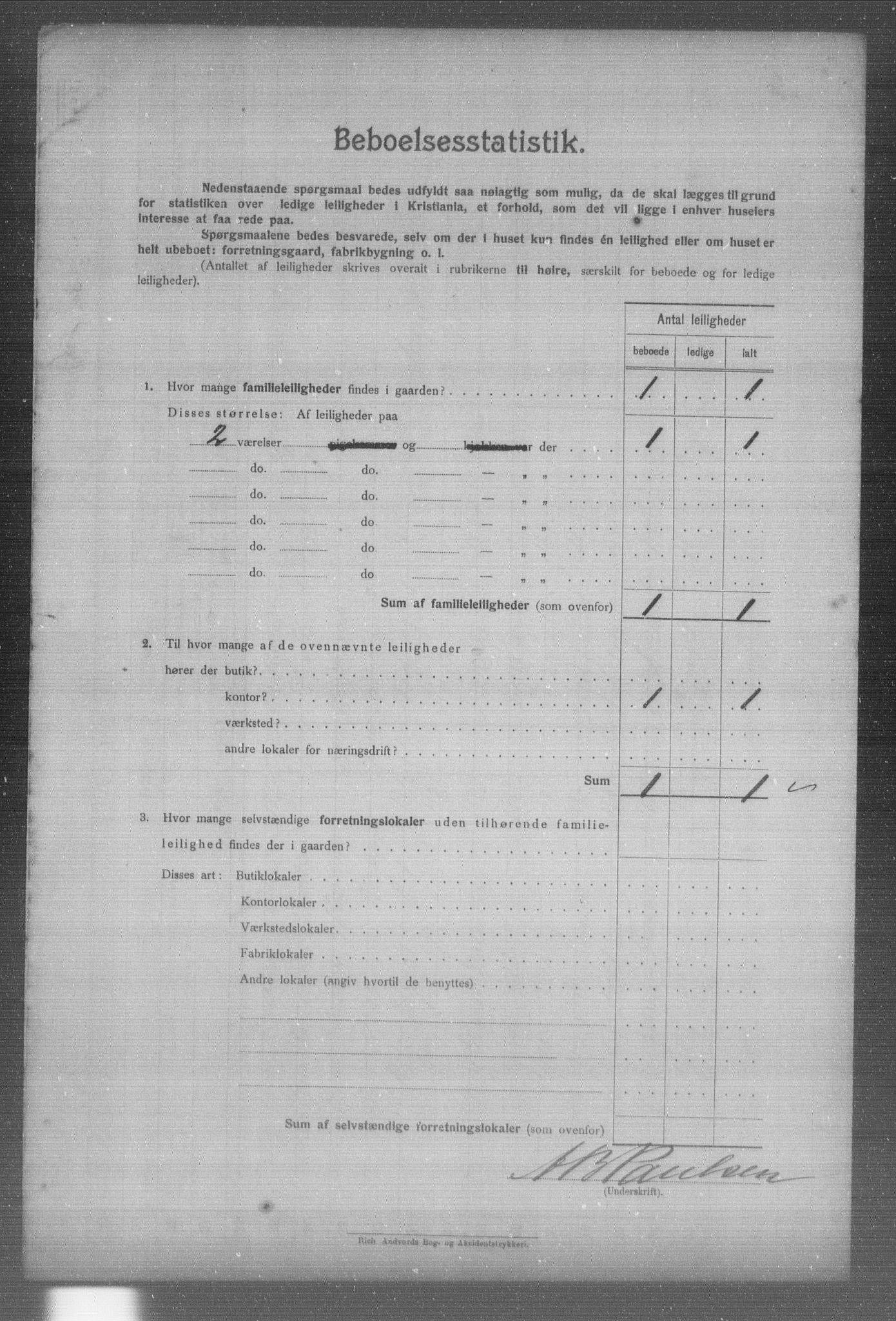 OBA, Municipal Census 1904 for Kristiania, 1904, p. 297