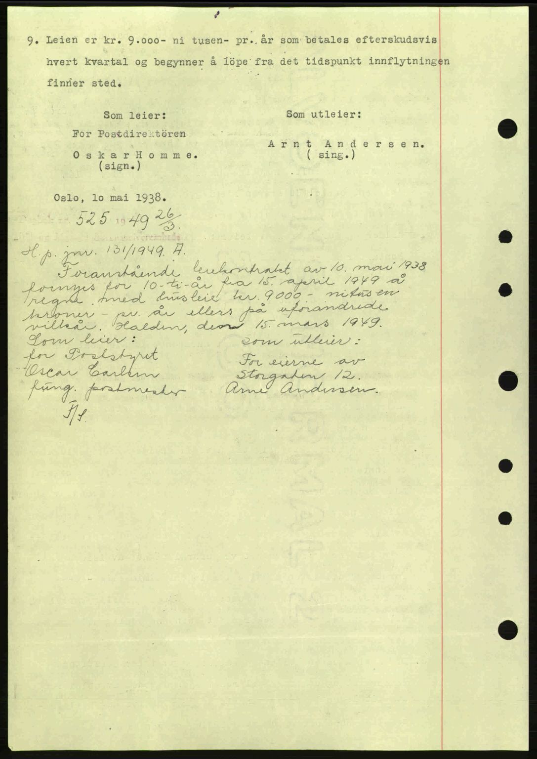 Idd og Marker sorenskriveri, AV/SAO-A-10283/G/Gb/Gbc/L0001: Mortgage book no. B1-3, 1936-1939, Diary no: : 552/1938