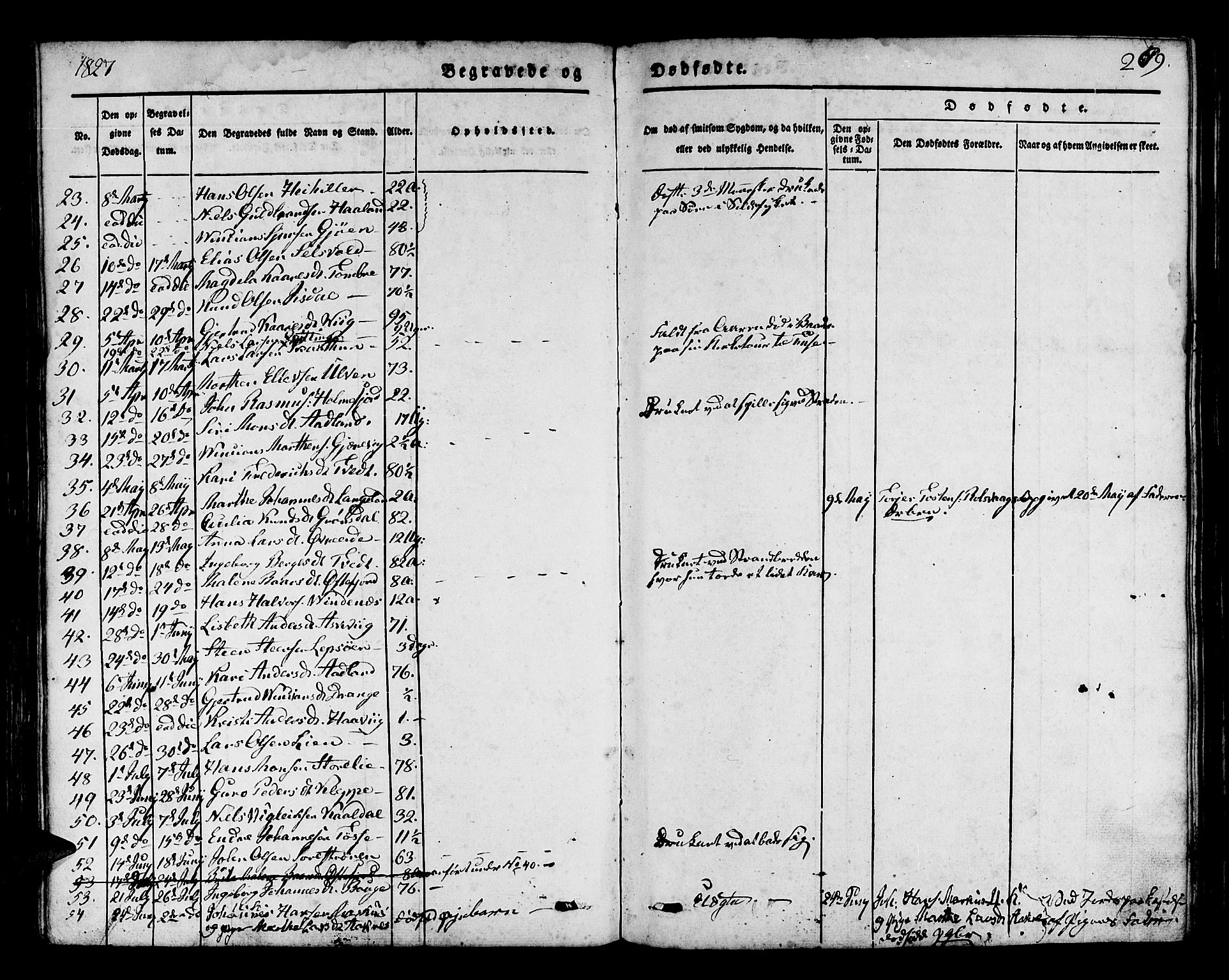 Os sokneprestembete, SAB/A-99929: Parish register (official) no. A 14, 1826-1839, p. 269