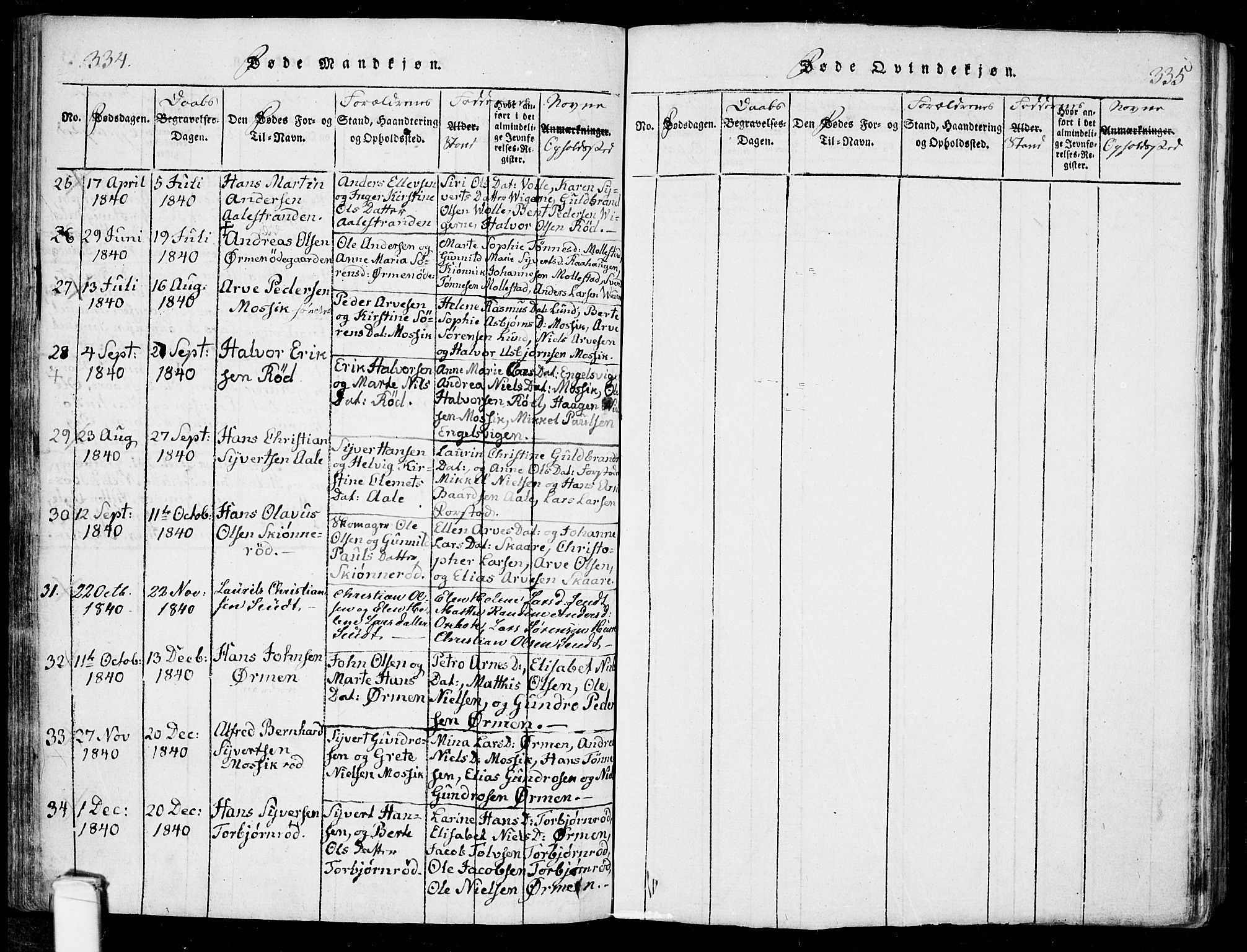 Onsøy prestekontor Kirkebøker, AV/SAO-A-10914/F/Fa/L0002: Parish register (official) no. I 2, 1814-1840, p. 334-335