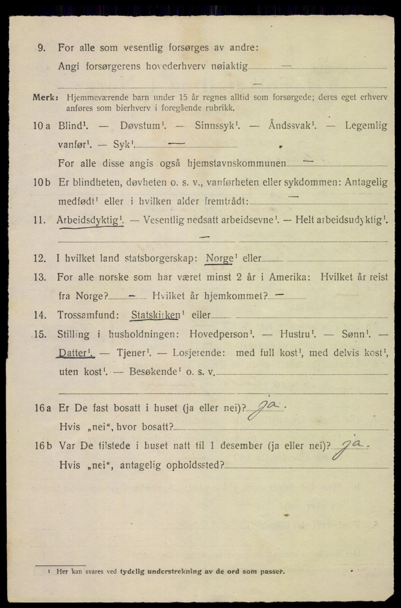 SAK, 1920 census for Flekkefjord, 1920, p. 2497