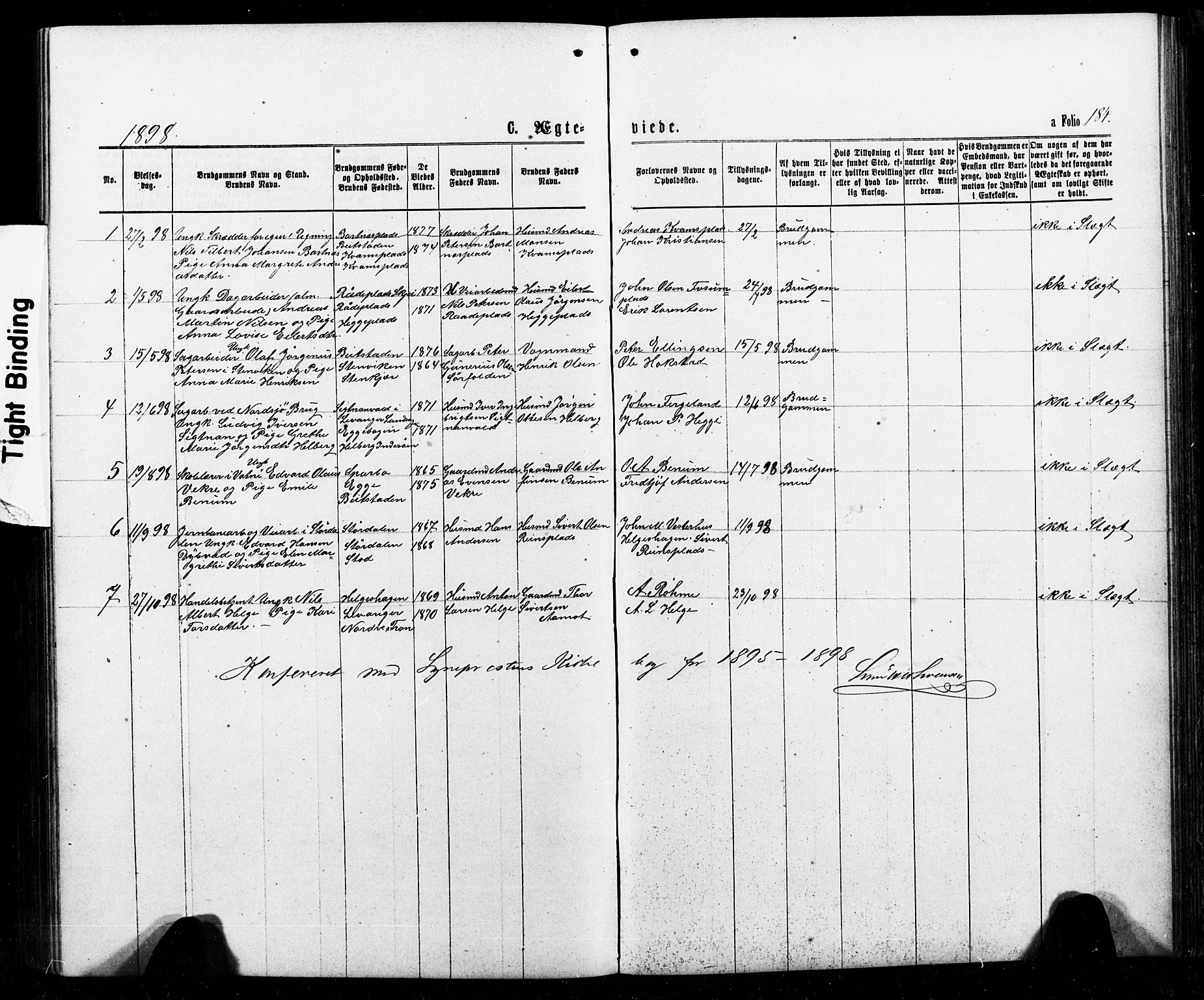 Ministerialprotokoller, klokkerbøker og fødselsregistre - Nord-Trøndelag, SAT/A-1458/740/L0380: Parish register (copy) no. 740C01, 1868-1902, p. 184