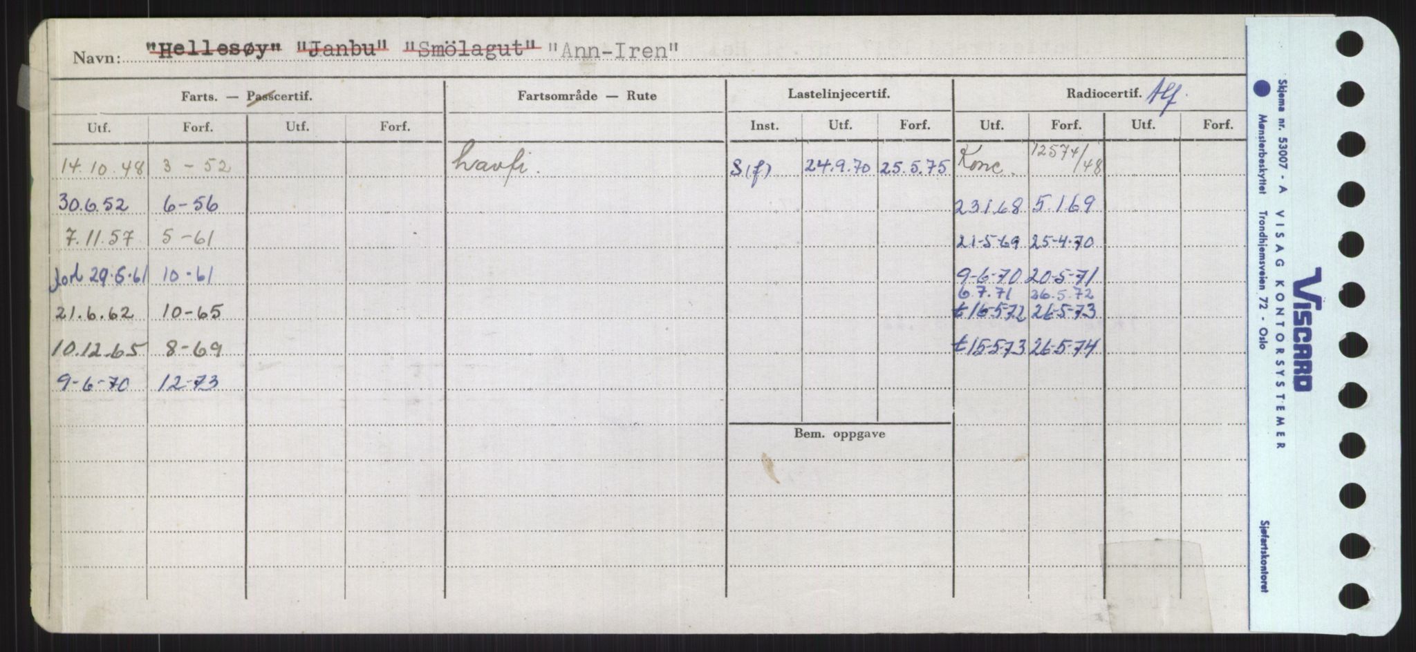 Sjøfartsdirektoratet med forløpere, Skipsmålingen, RA/S-1627/H/Ha/L0001/0001: Fartøy, A-Eig / Fartøy A-Bjøn, p. 280