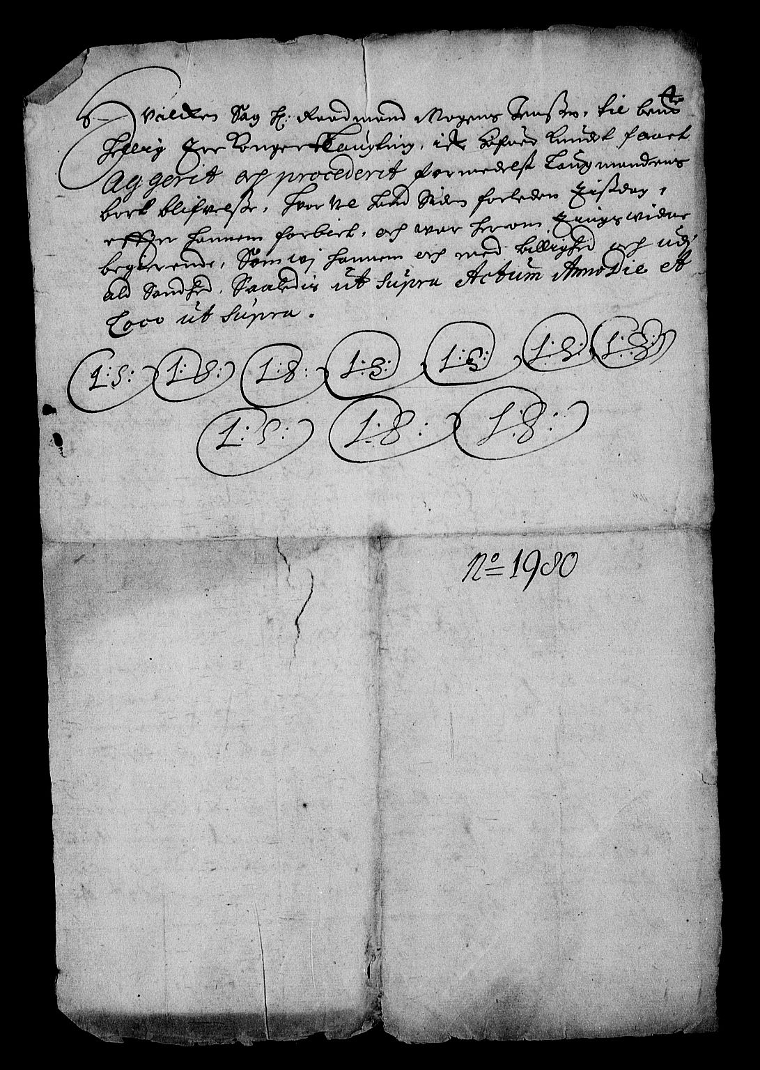 Stattholderembetet 1572-1771, RA/EA-2870/Af/L0002: Avskrifter av vedlegg til originale supplikker, nummerert i samsvar med supplikkbøkene, 1687-1689, p. 285