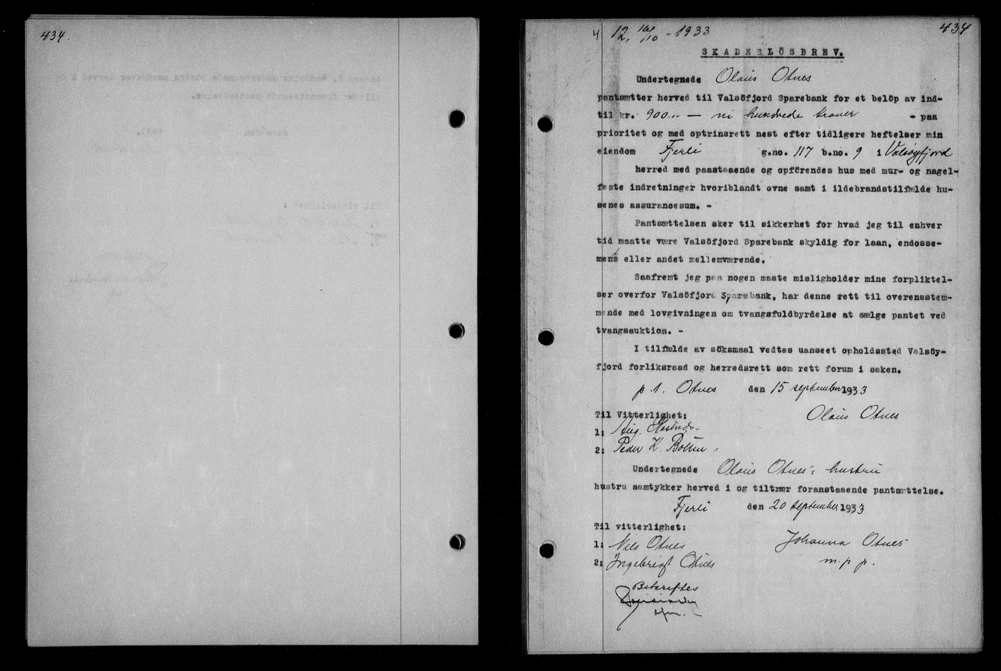 Nordmøre sorenskriveri, AV/SAT-A-4132/1/2/2Ca/L0079: Mortgage book no. 69, 1933-1933, Deed date: 16.10.1933