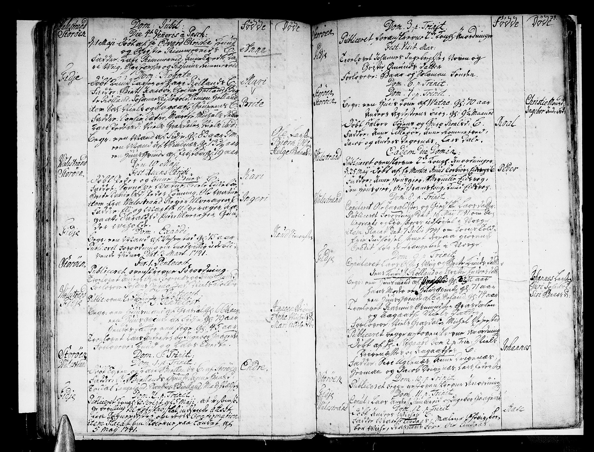 Stord sokneprestembete, AV/SAB-A-78201/H/Haa: Parish register (official) no. A 1, 1725-1744, p. 73