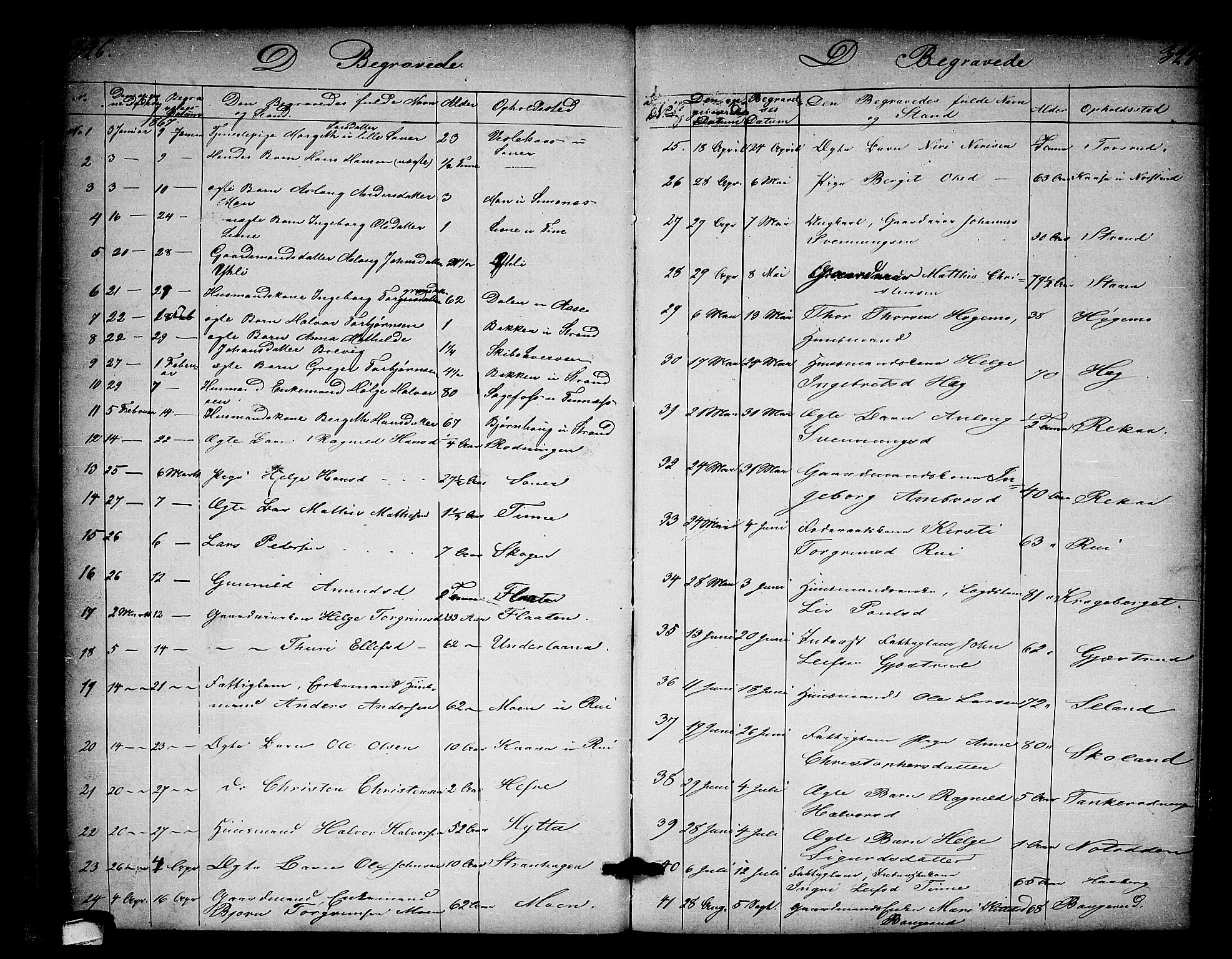Heddal kirkebøker, SAKO/A-268/G/Ga/L0001: Parish register (copy) no. I 1, 1866-1878, p. 326-327