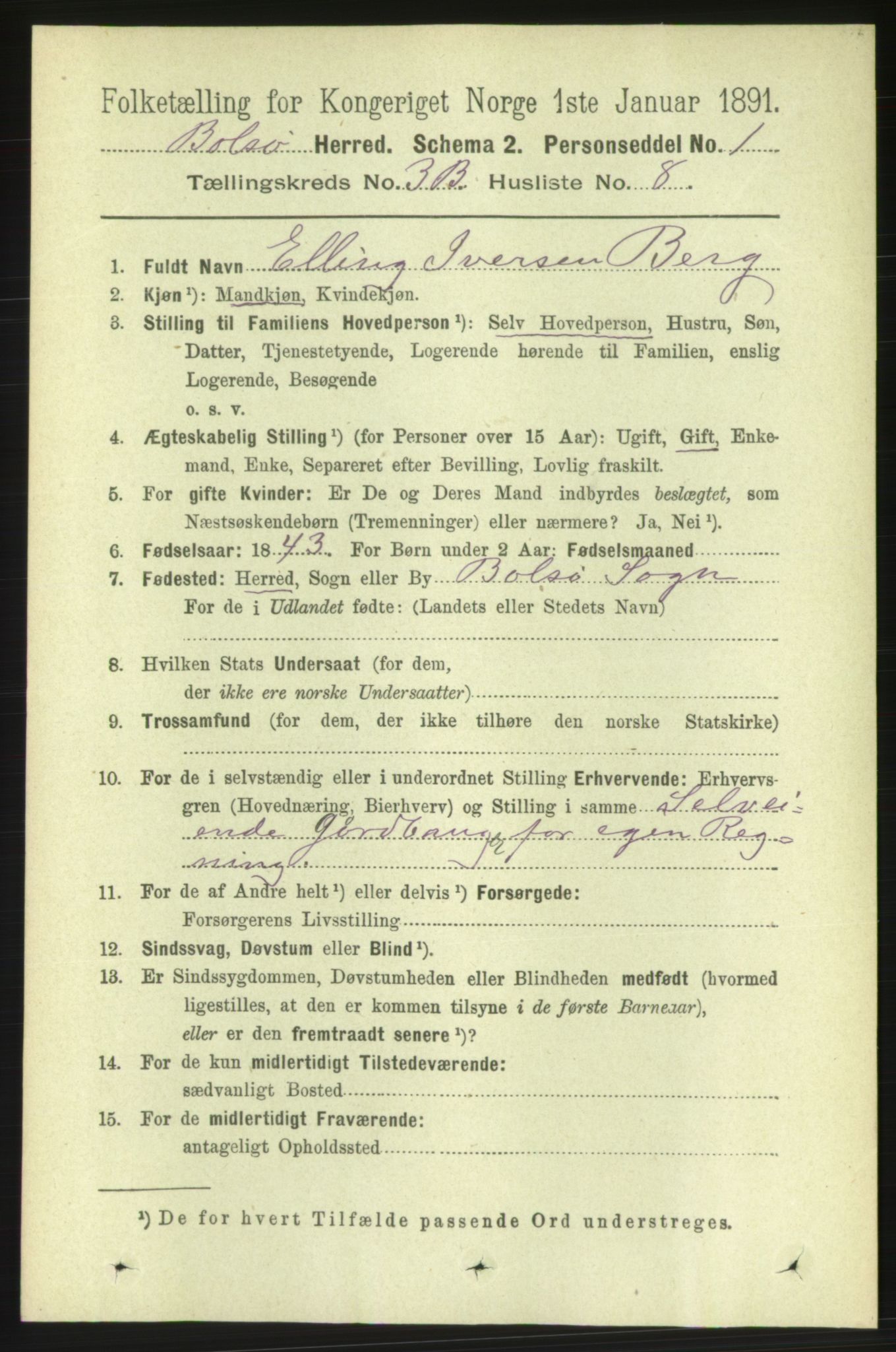 RA, 1891 census for 1544 Bolsøy, 1891, p. 2128