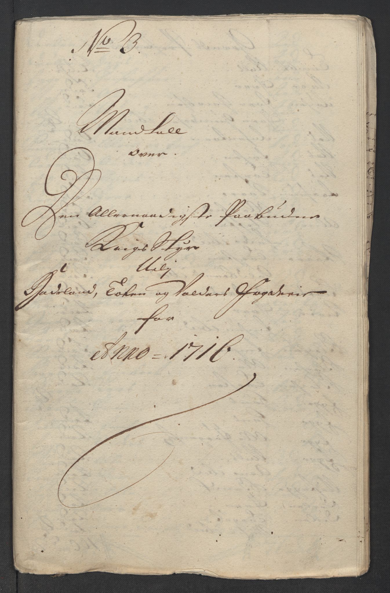 Rentekammeret inntil 1814, Reviderte regnskaper, Fogderegnskap, RA/EA-4092/R18/L1315: Fogderegnskap Hadeland, Toten og Valdres, 1716, p. 249