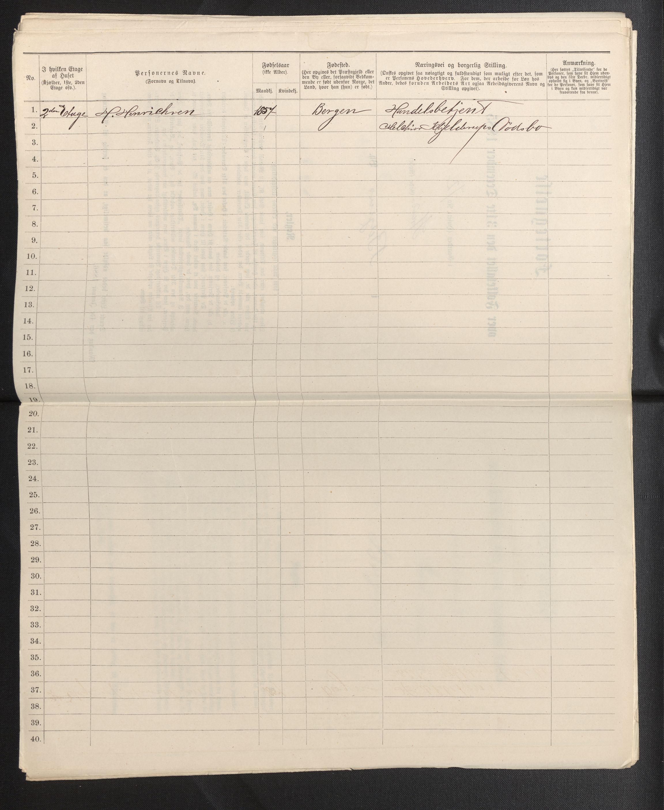 SAB, 1885 census for 1301 Bergen, 1885, p. 6500