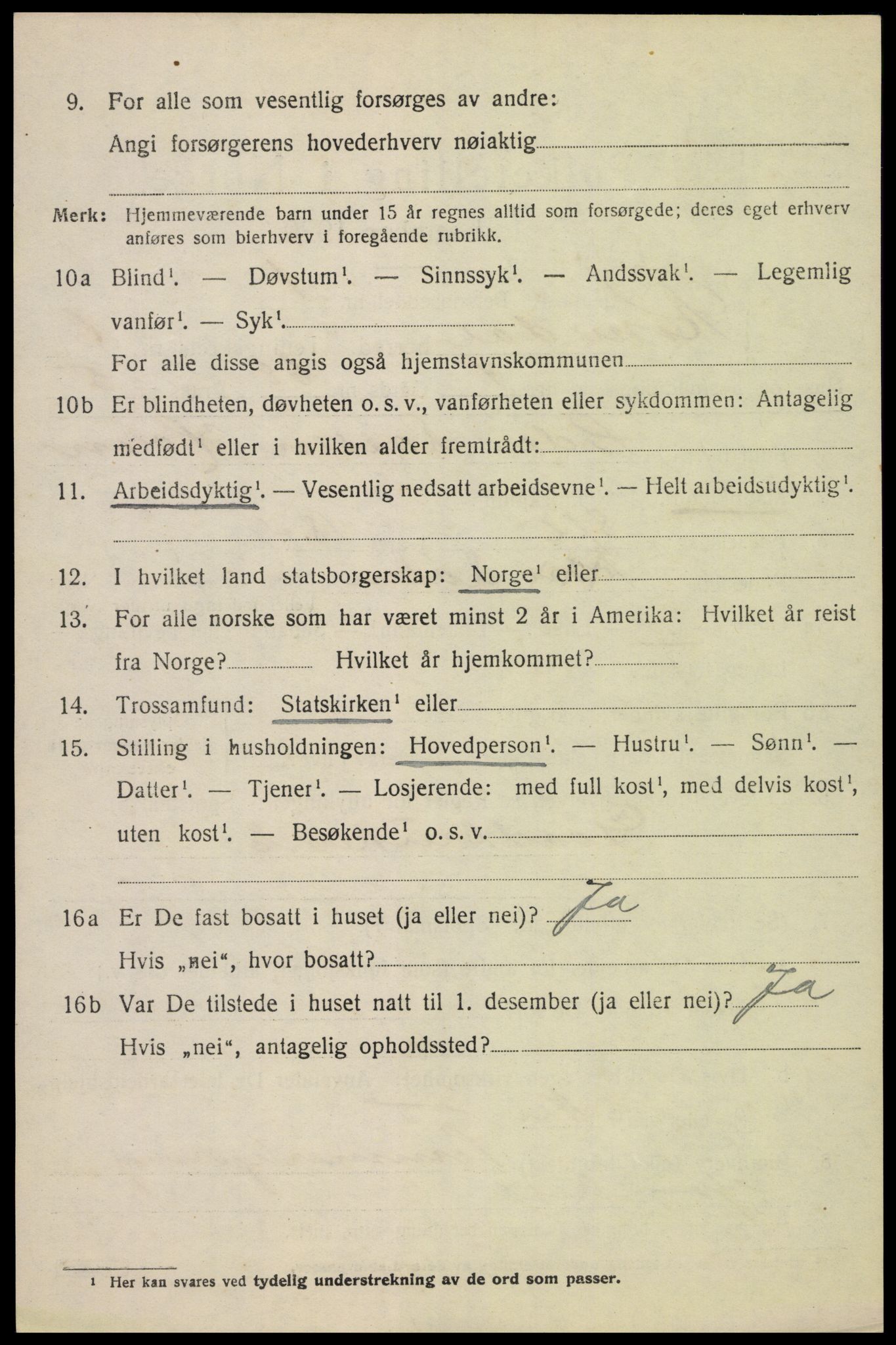 SAH, 1920 census for Romedal, 1920, p. 7774