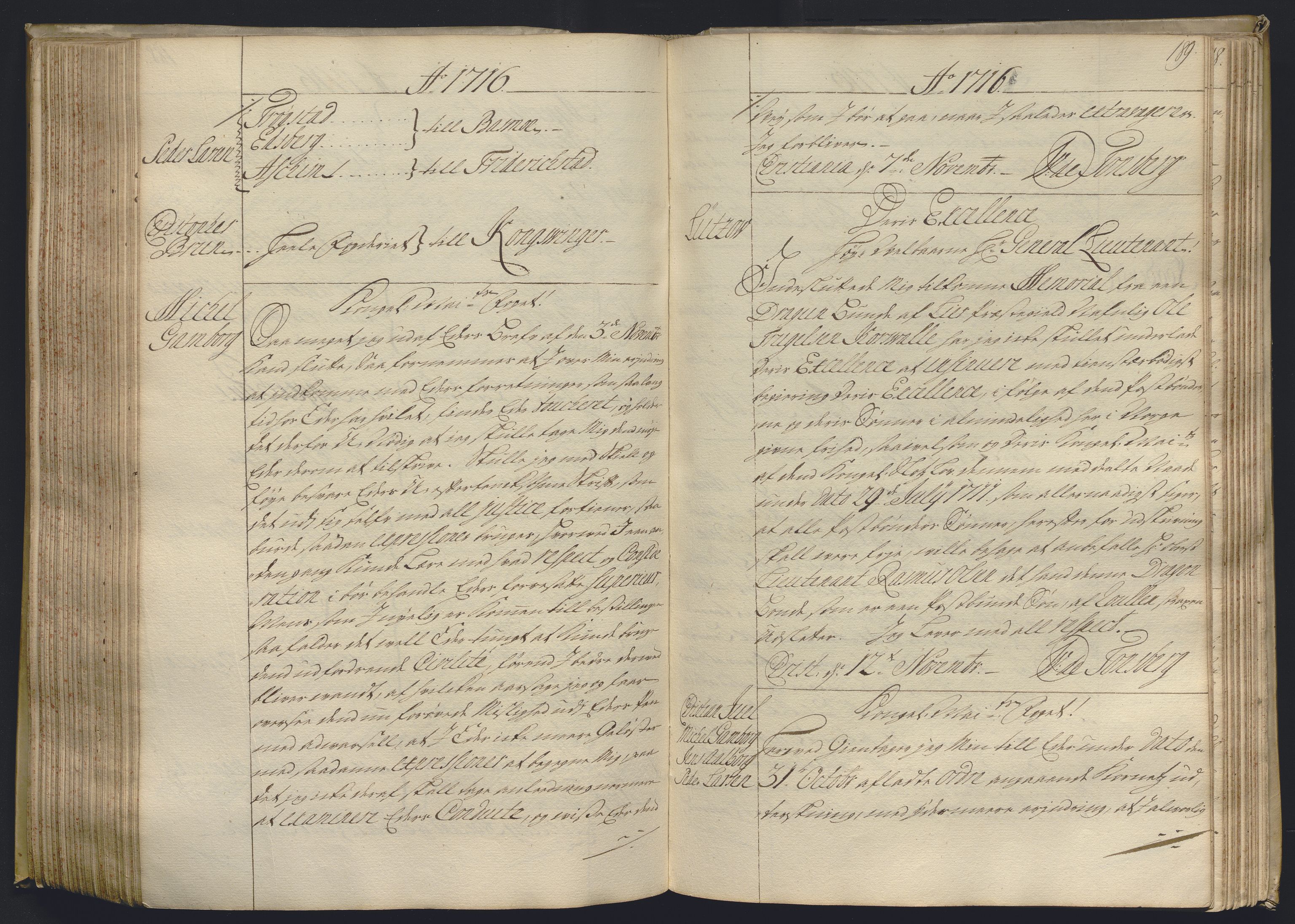 Kristiania stiftamt, AV/SAO-A-10386/B/Ba/L0004: Kopibok, 1715-1717, p. 188b-189a