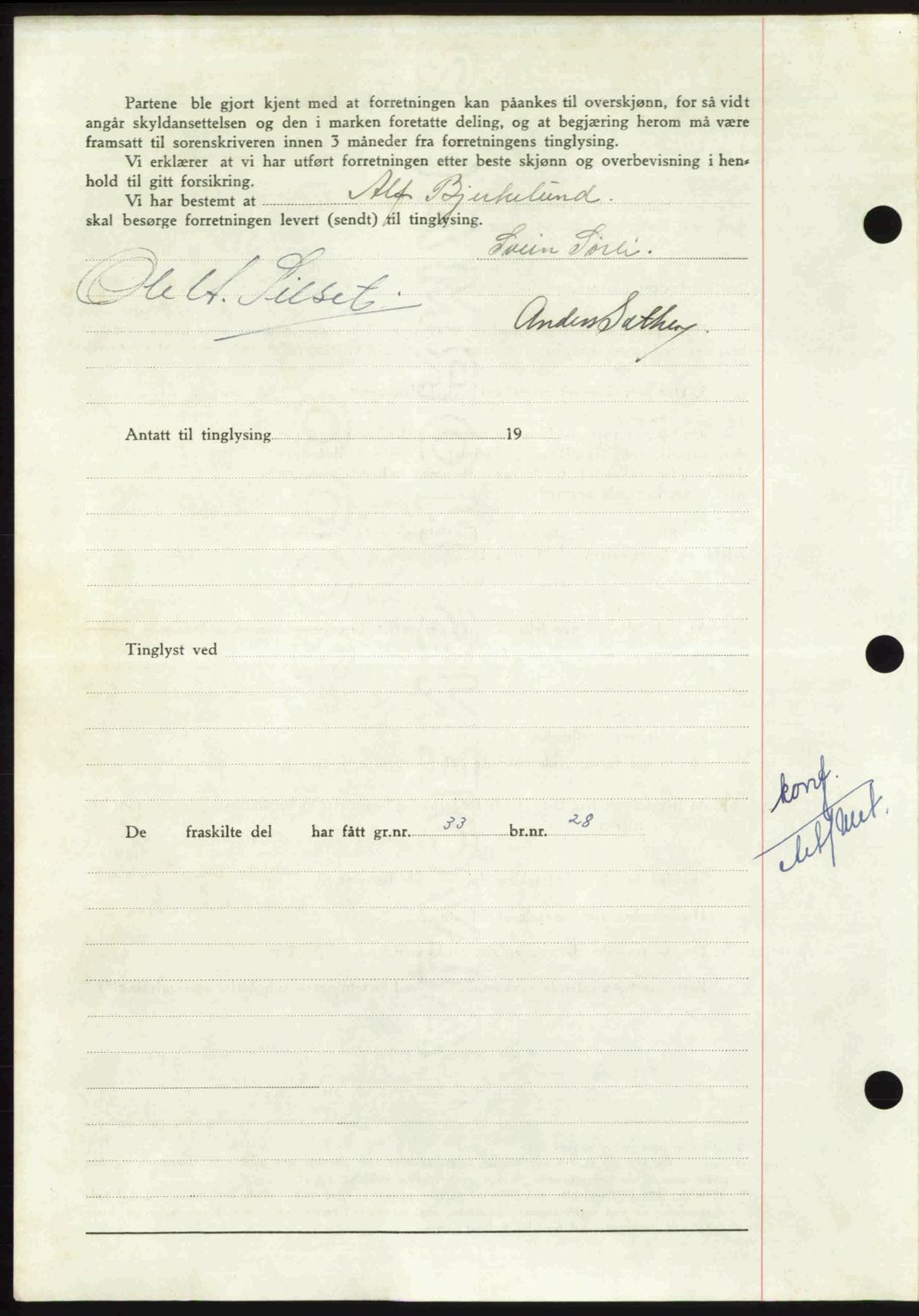 Nordmøre sorenskriveri, AV/SAT-A-4132/1/2/2Ca: Mortgage book no. A110, 1948-1949, Diary no: : 176/1949