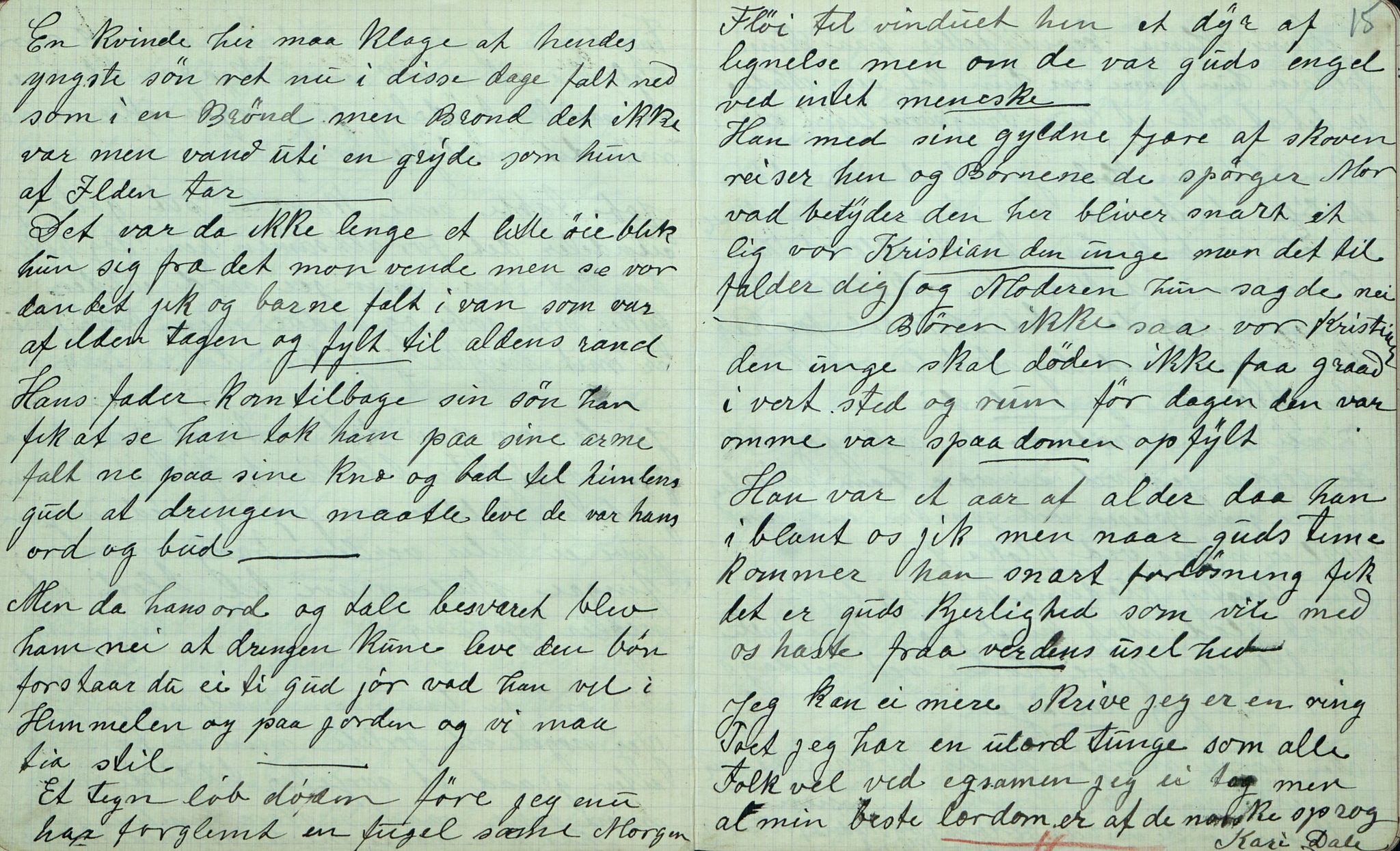 Rikard Berge, TEMU/TGM-A-1003/F/L0007/0023: 251-299 / 273 Øyfjøll. uppskriftir for Rikard Berge ved Olav Vestgarden, Seljord, 1915, p. 14-15