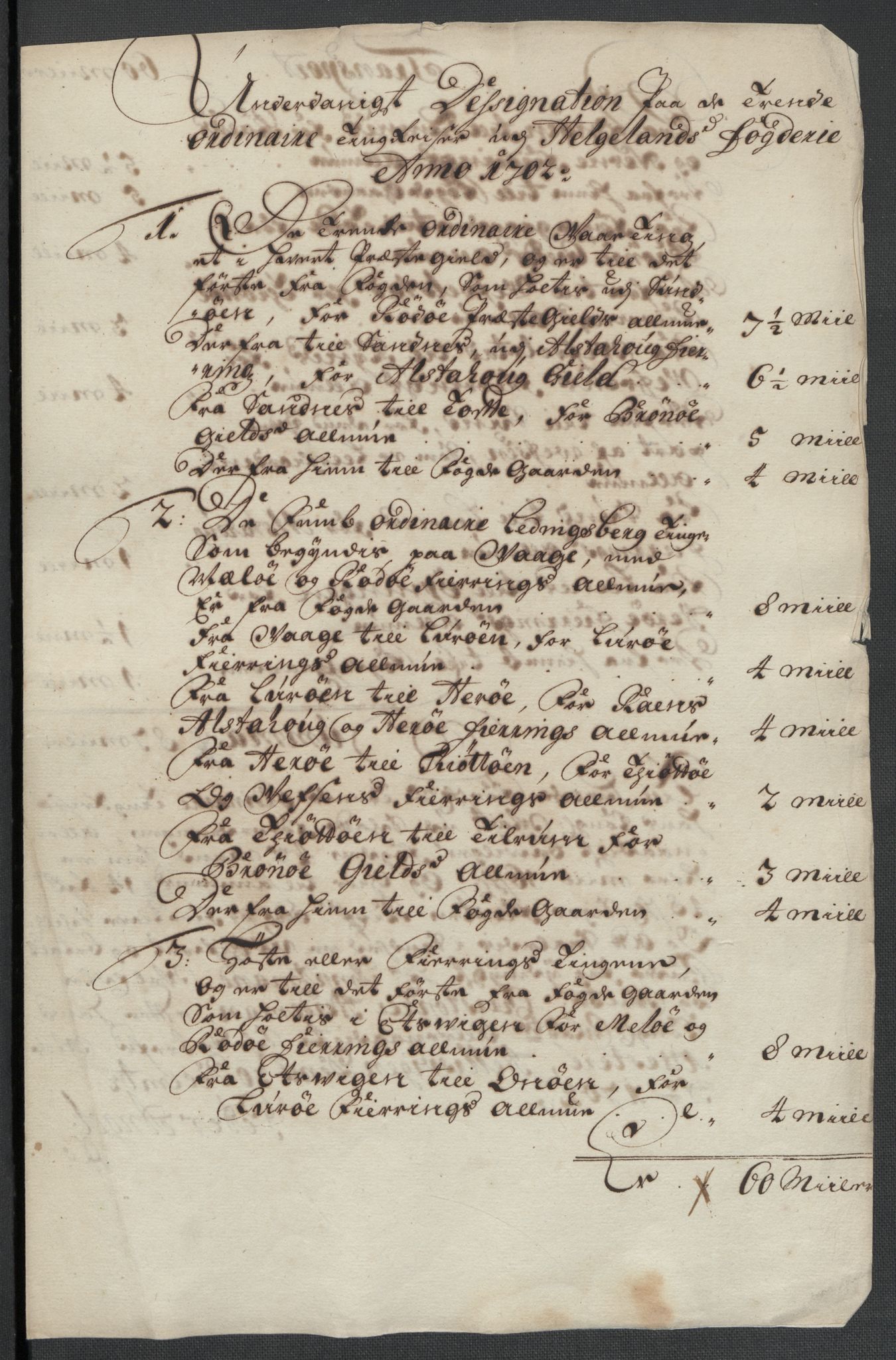 Rentekammeret inntil 1814, Reviderte regnskaper, Fogderegnskap, RA/EA-4092/R65/L4508: Fogderegnskap Helgeland, 1702-1705, p. 111