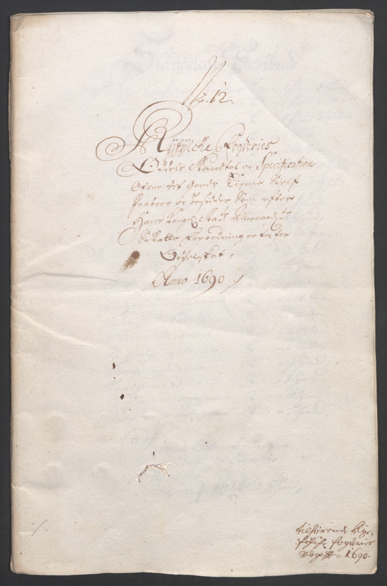 Rentekammeret inntil 1814, Reviderte regnskaper, Fogderegnskap, RA/EA-4092/R47/L2856: Fogderegnskap Ryfylke, 1689-1693, p. 244