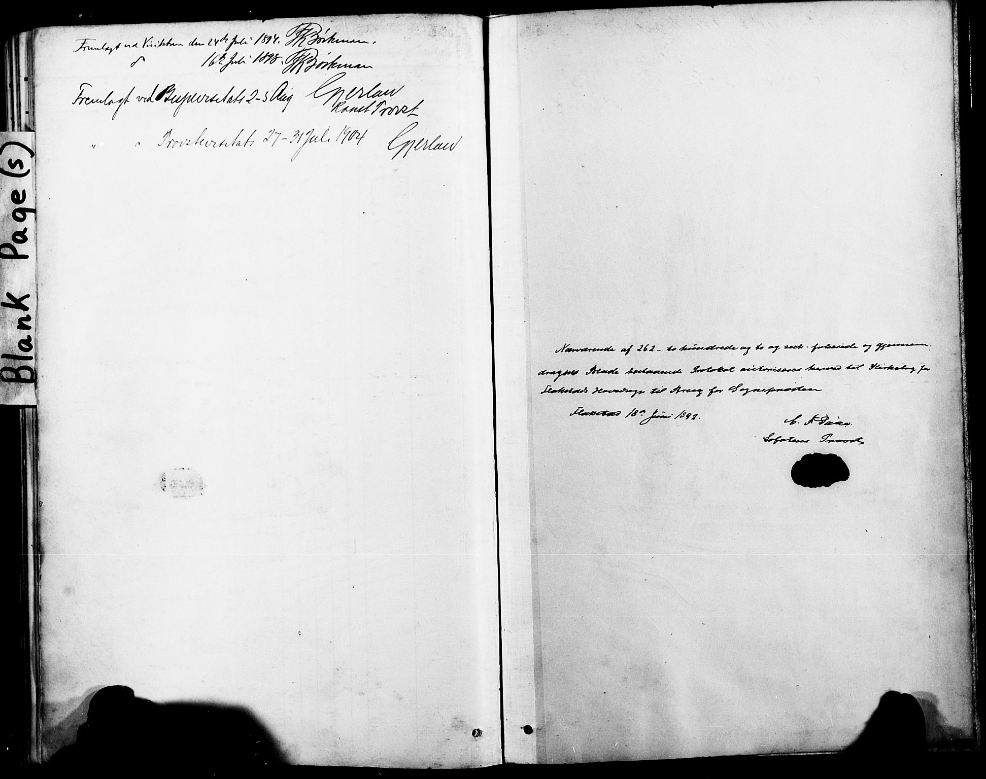 Ministerialprotokoller, klokkerbøker og fødselsregistre - Nordland, SAT/A-1459/885/L1205: Parish register (official) no. 885A06, 1892-1905