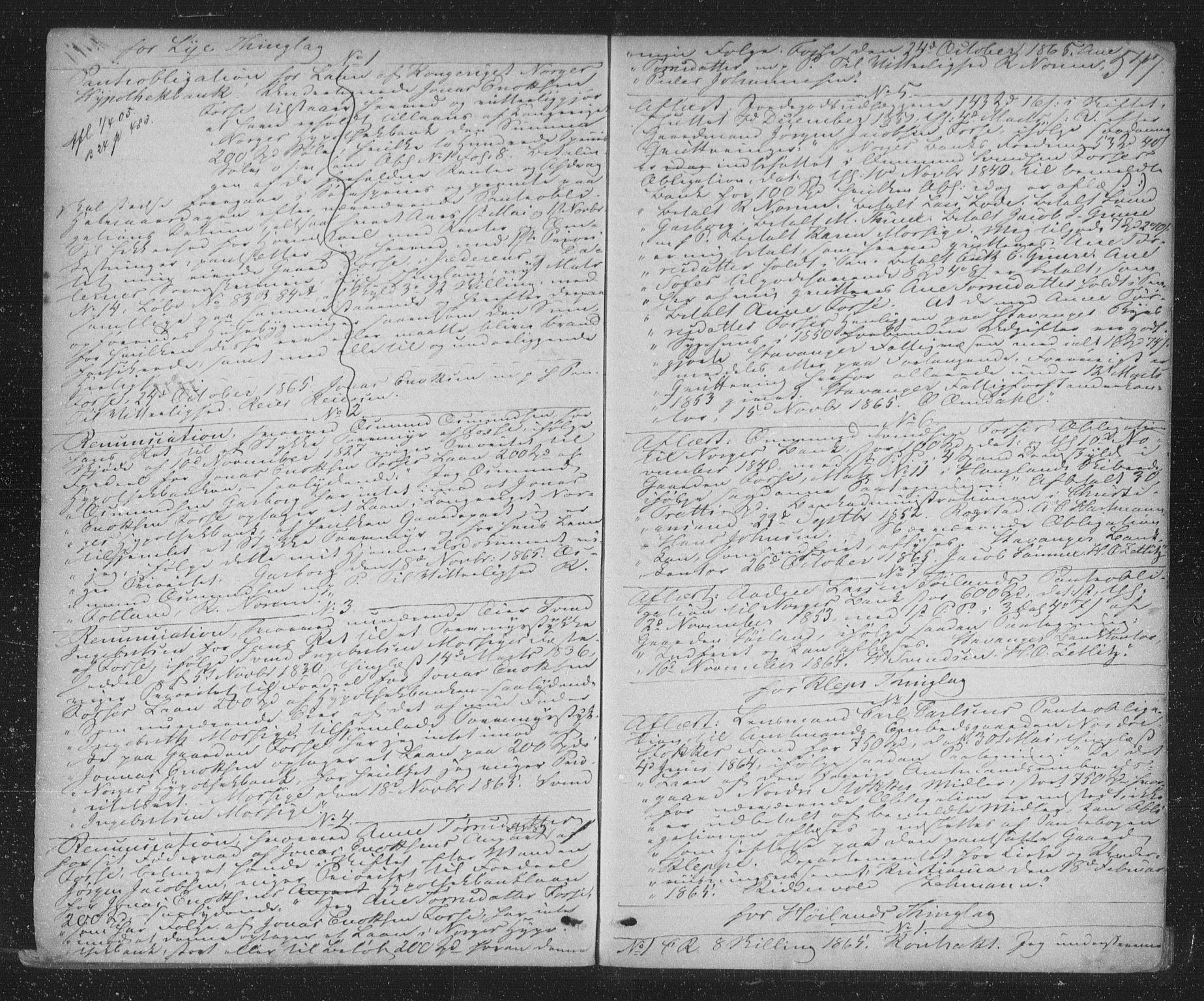 Jæren og Dalane sorenskriveri, SAST/A-100306/4/41/41BB/L0009: Mortgage book no. 7, 1862-1866, p. 547