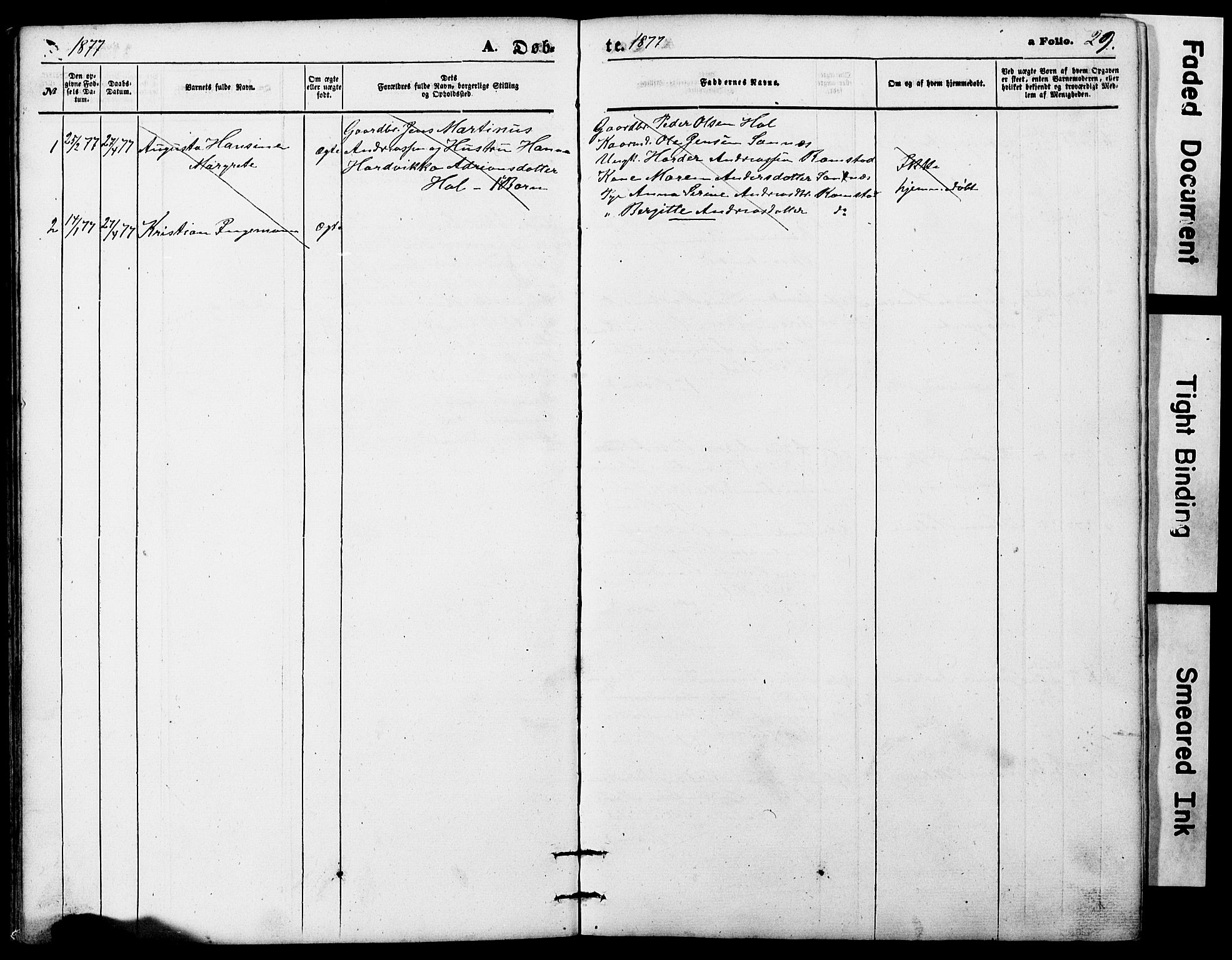 Ministerialprotokoller, klokkerbøker og fødselsregistre - Nordland, AV/SAT-A-1459/865/L0930: Parish register (copy) no. 865C02, 1866-1884, p. 29