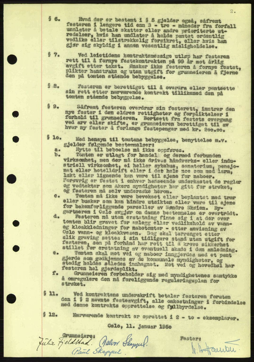 Oslo byskriverembete, AV/SAO-A-10227/G/Gb/Gbd/Gbda/L0017: Mortgage book no. A215, 1949-1950, Diary no: : 488/1950