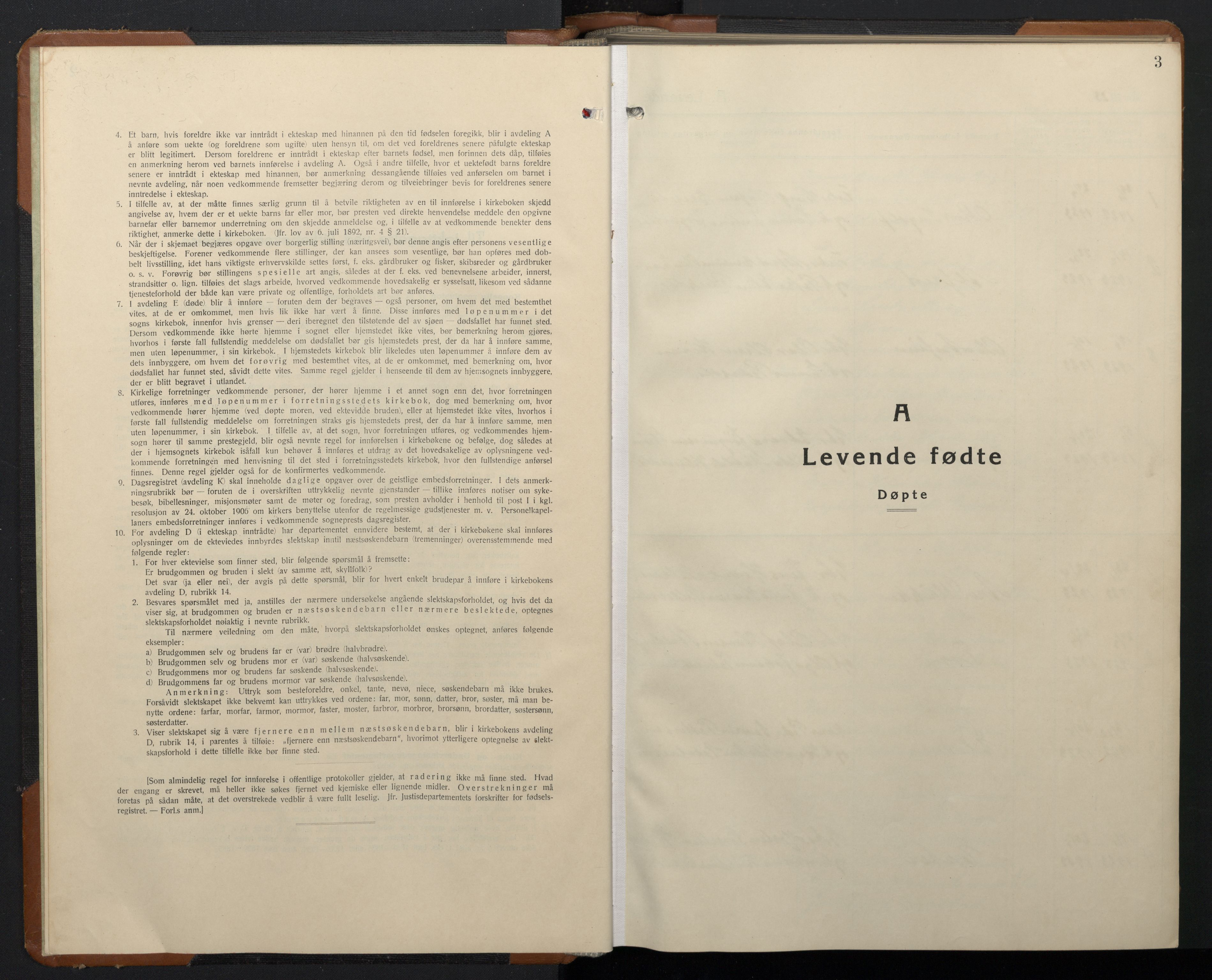 Ministerialprotokoller, klokkerbøker og fødselsregistre - Sør-Trøndelag, SAT/A-1456/657/L0718: Parish register (copy) no. 657C05, 1923-1948, p. 3