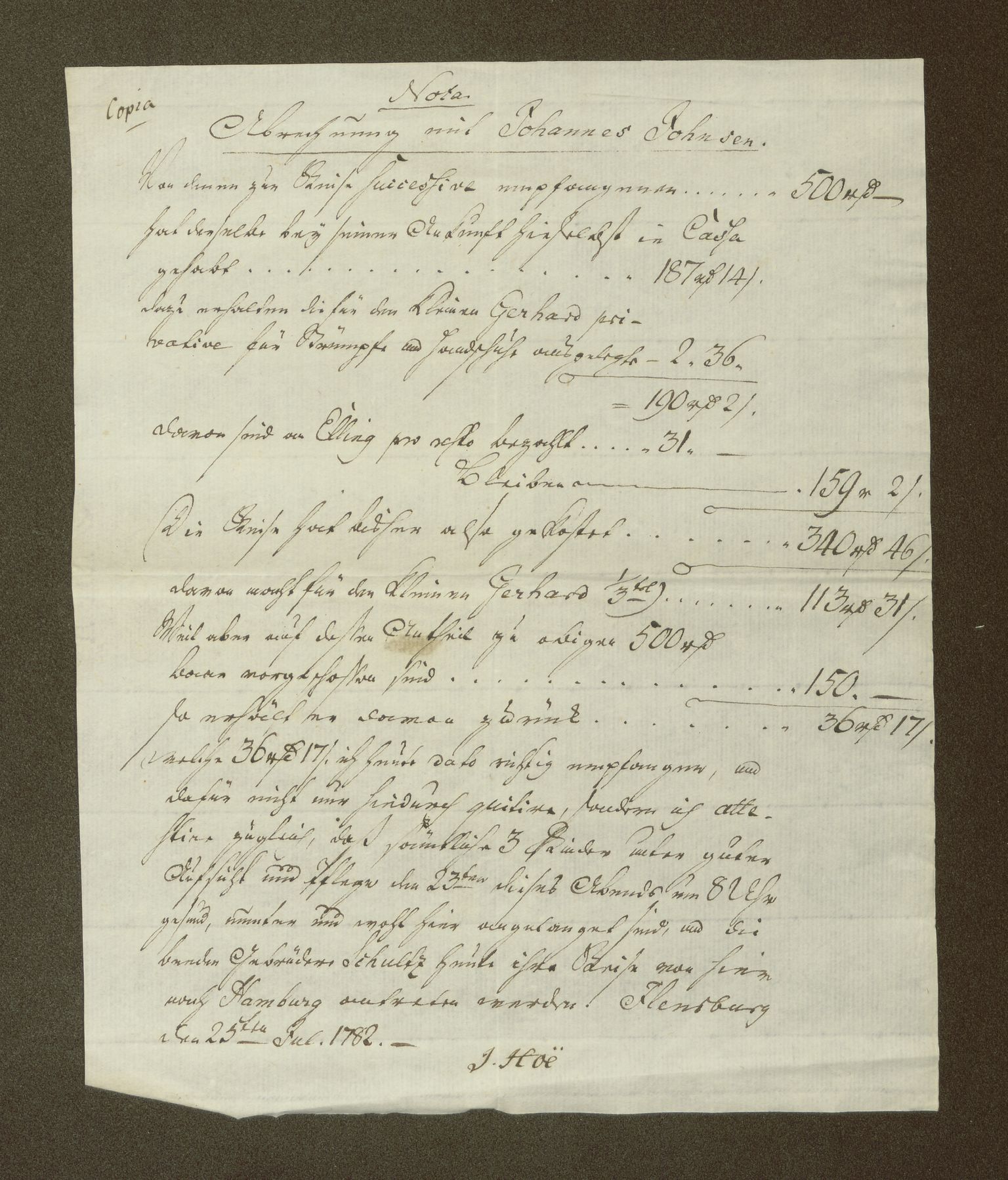 Hoë, Herman & Co, AV/SAT-PA-0280/16/L0005: Privatbrev fra slekt og venner i Flensburg. Konfirmasjonsbok, opprinnelig for Barthold Hoë(?), senere dagbok for Herman Hoë 1764-69, 1763-1791, p. 392